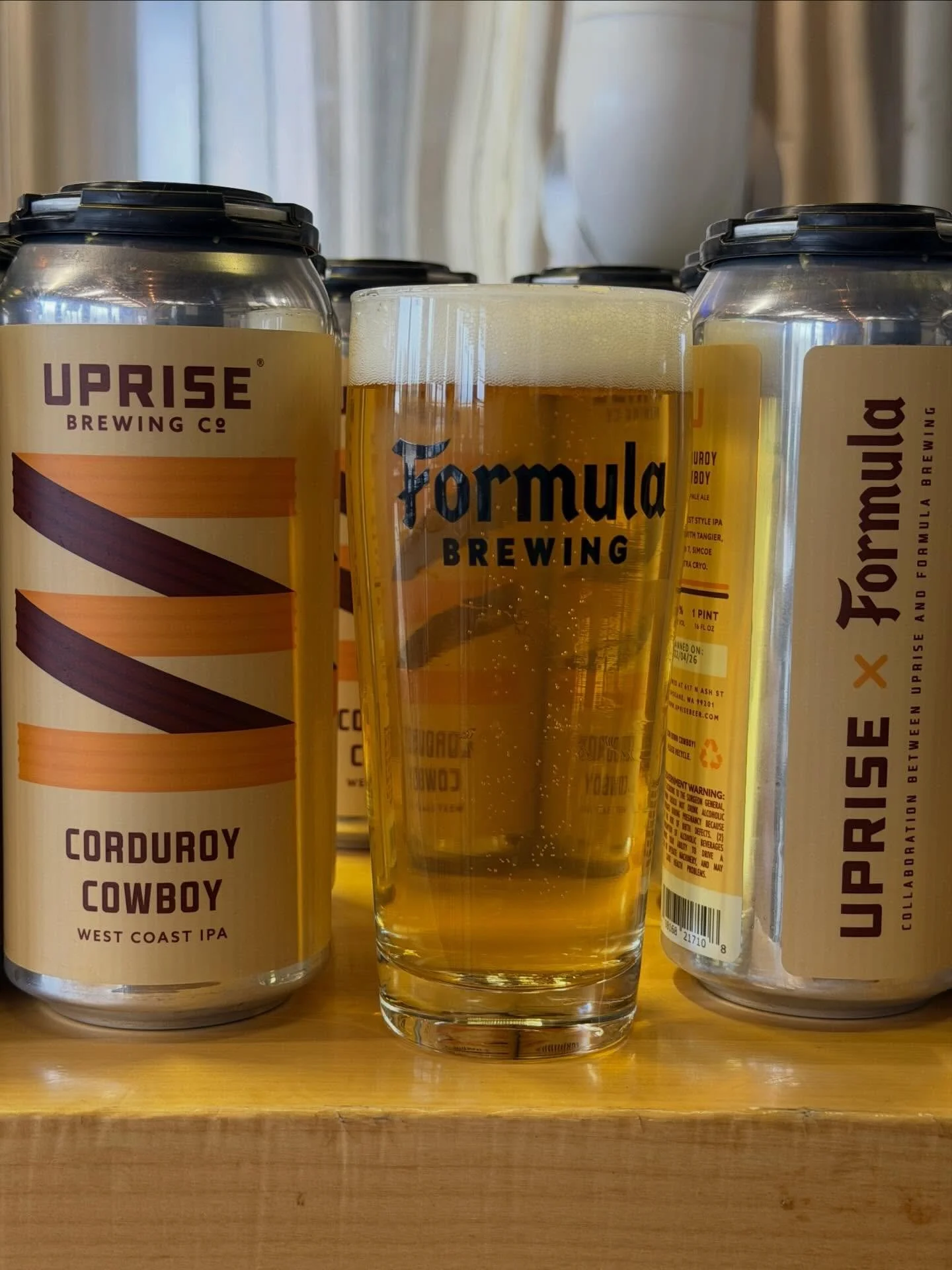New Beer Drop: Corduroy Cowboy

West Coast IPA &bull; 6.8% ABV
Collab with Uprise Brewing (@uprisebeer)

Corduroy Cowboy rides in with Tangier, Idaho 7, Simcoe, and Citra Cryo, delivering that crisp, citrus‑forward profile.
On draft now + 4‑packs rea