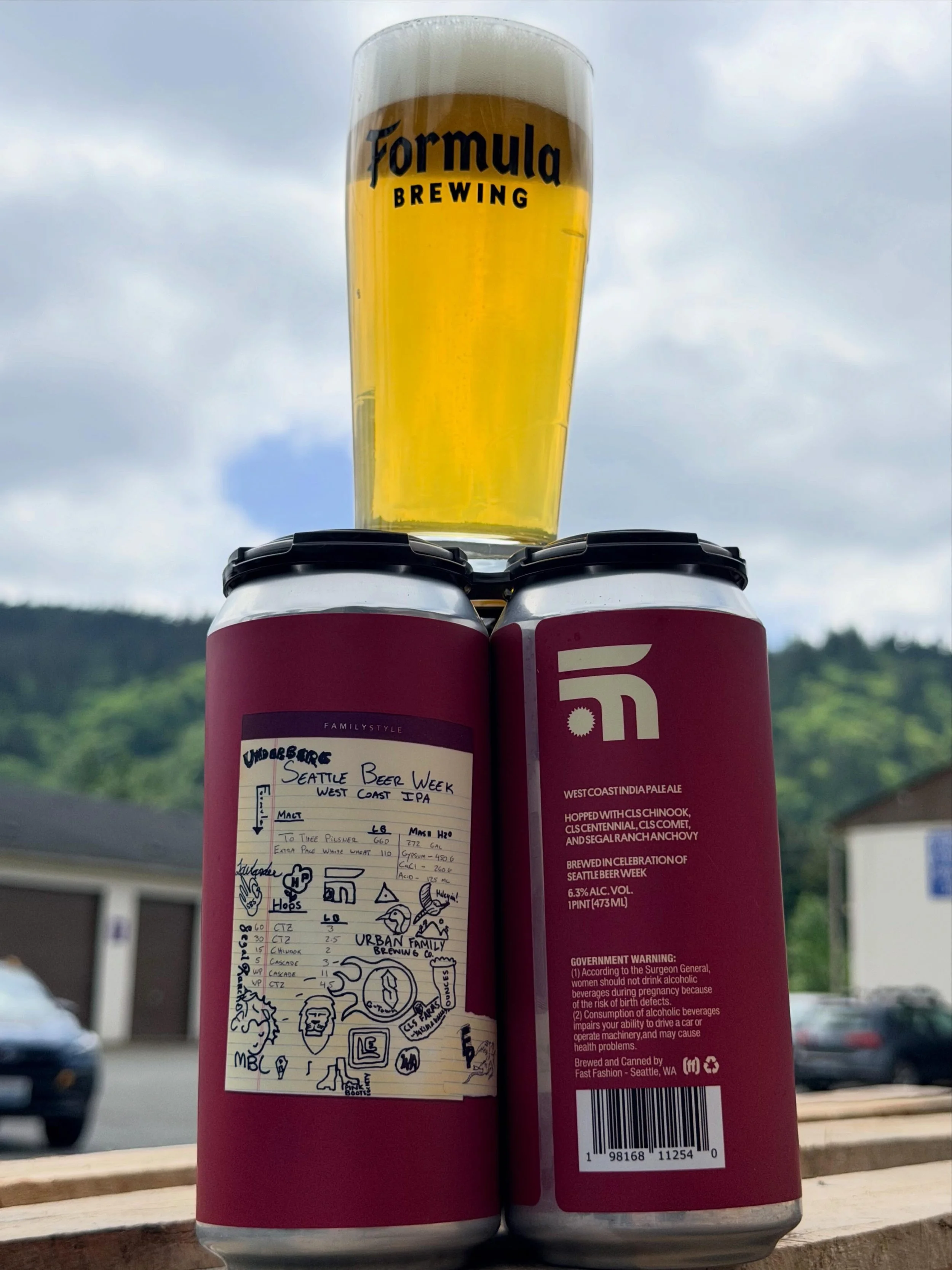 We&rsquo;re honored to be part of this collab beer for Seattle Beer Week (@seattlebeerweek). If you can&rsquo;t make it out to Seattle, stop by Formula to try FAMILY STYLE, a West Coast IPA (6.6% abv) brewed at Fast Fashion (@fastfashionbeer) in coll