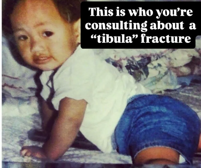 This is who you&rsquo;re consulting 👶🏽🦴