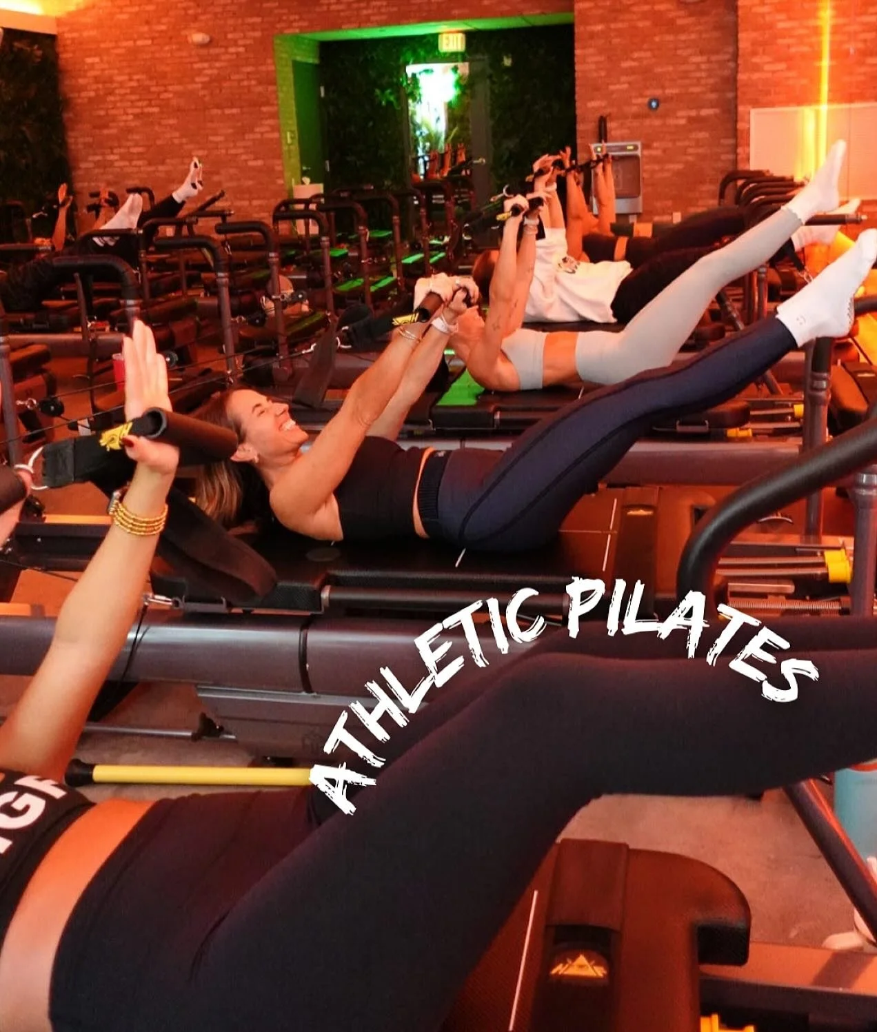 45 minutes. Total-body. Backed by science.

WTF is HGF? Each instructor-led class uses the HGF Machine to create continuous resistance through spring-based tension, activating more muscle fibers with every controlled movement. The moving carriage cha