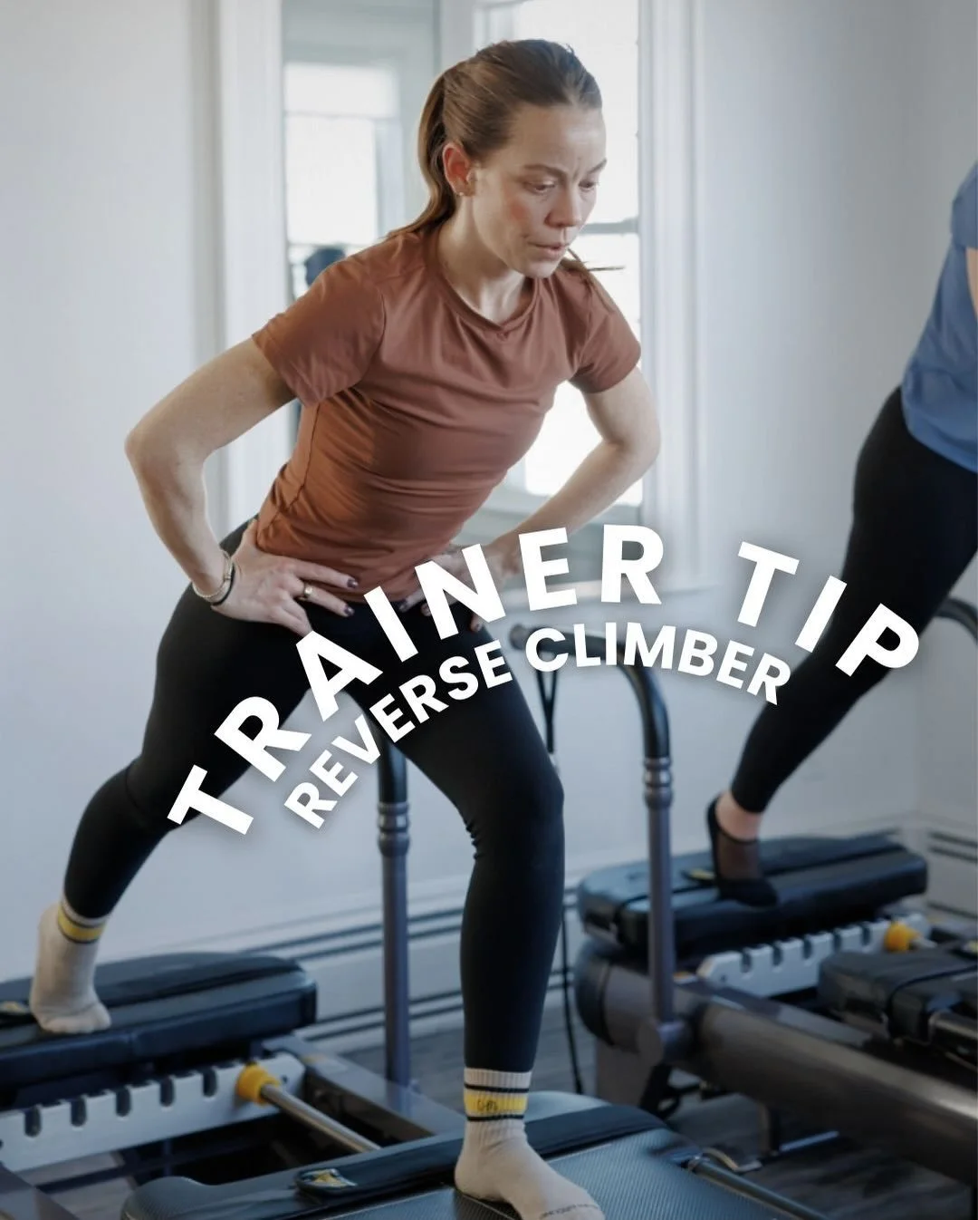 Trainer Tip: Reverse Climber

Hinge at the hips, shoulders back. Front leg drives the movement, engage the hamstring, lunge down to 90&deg;, drag the carriage in and out through your heel, stop before locking out at the top. Precision beats speed.

D