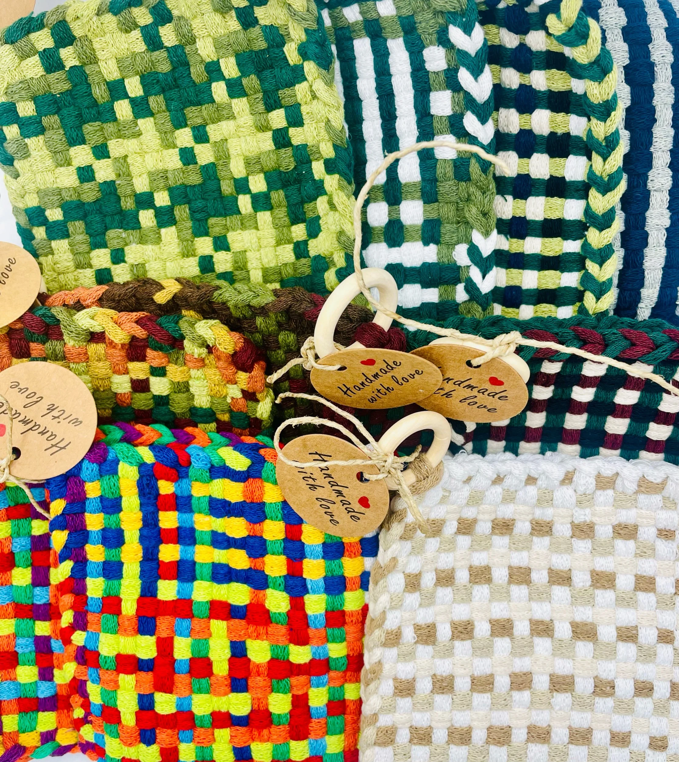 🌈 Handmade Loom Potholders – by Galaxy Girl Looms 🌟