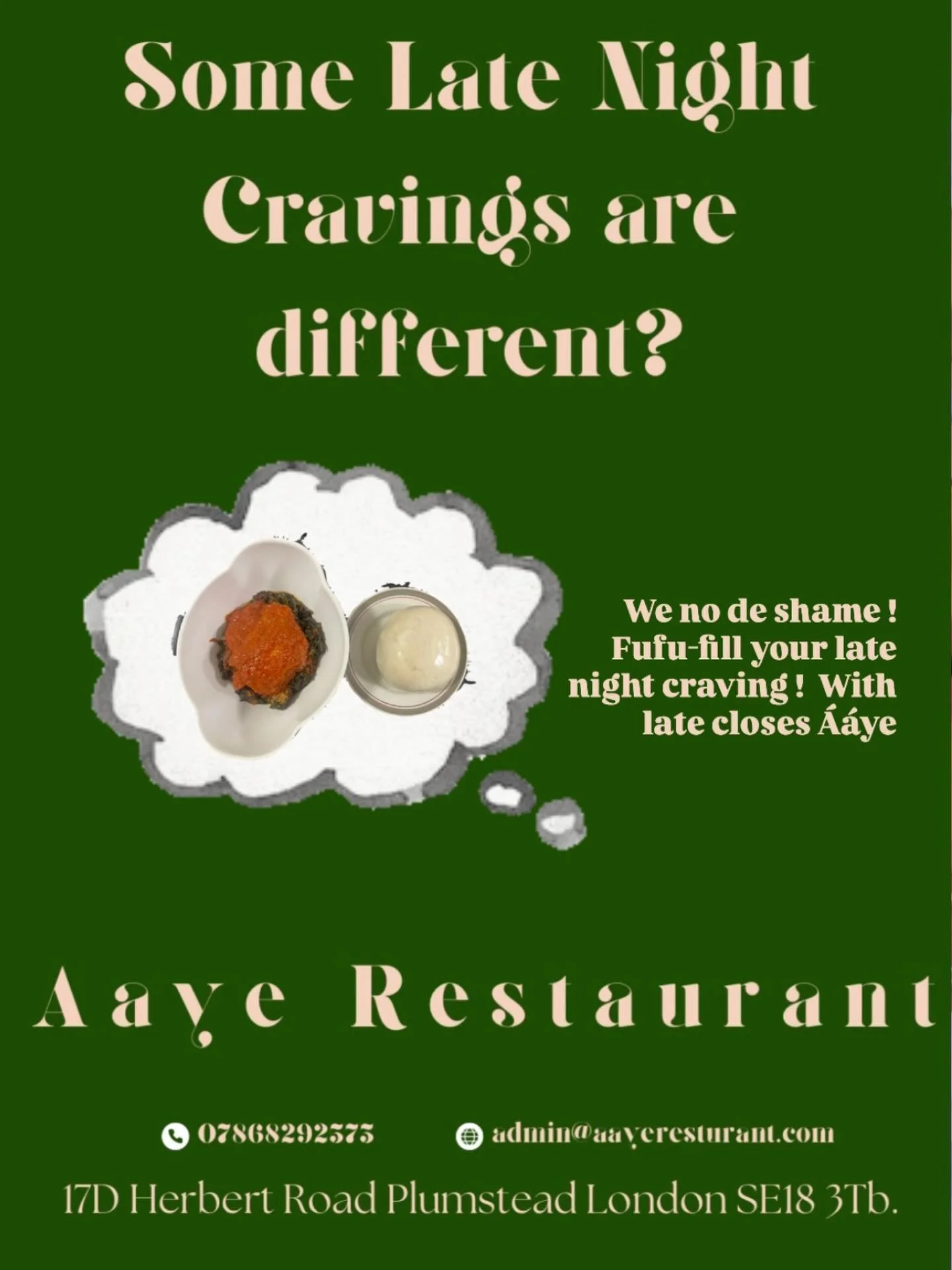 Some people crave a sweet treat, and for others it&rsquo;s SWALLOW! With late closes at Aaye restaurant we can tailor to to both. So come in and try our Sweet Swallow selection, from pounded yam to Abula&hellip;
🤤🤤🤤