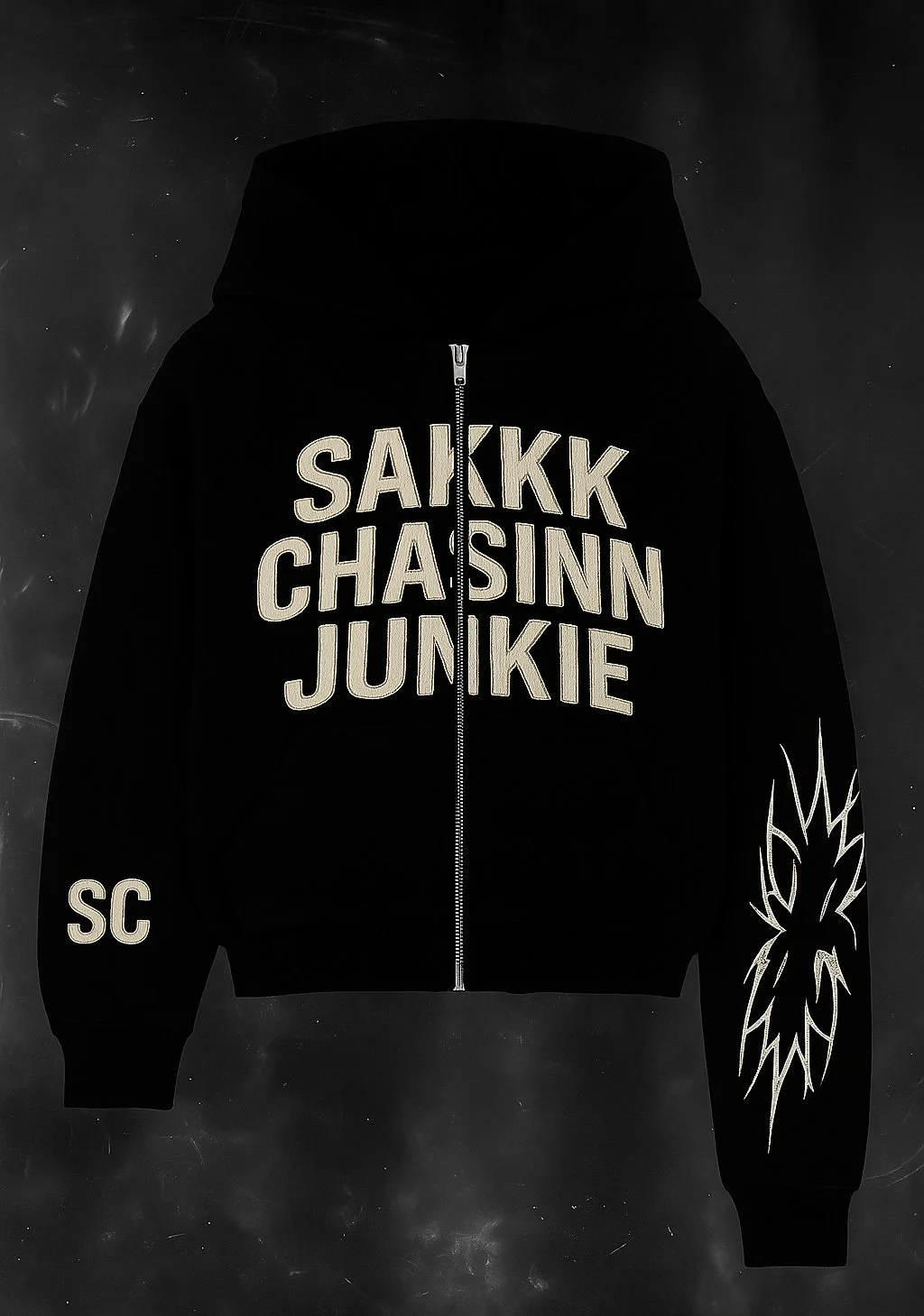 Sakkk Chasinn Junkie Zip Up Hoodie
