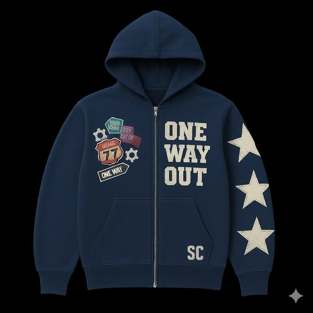 Sakkk Chasinn 'One Way Out' Zip Up Hoodie