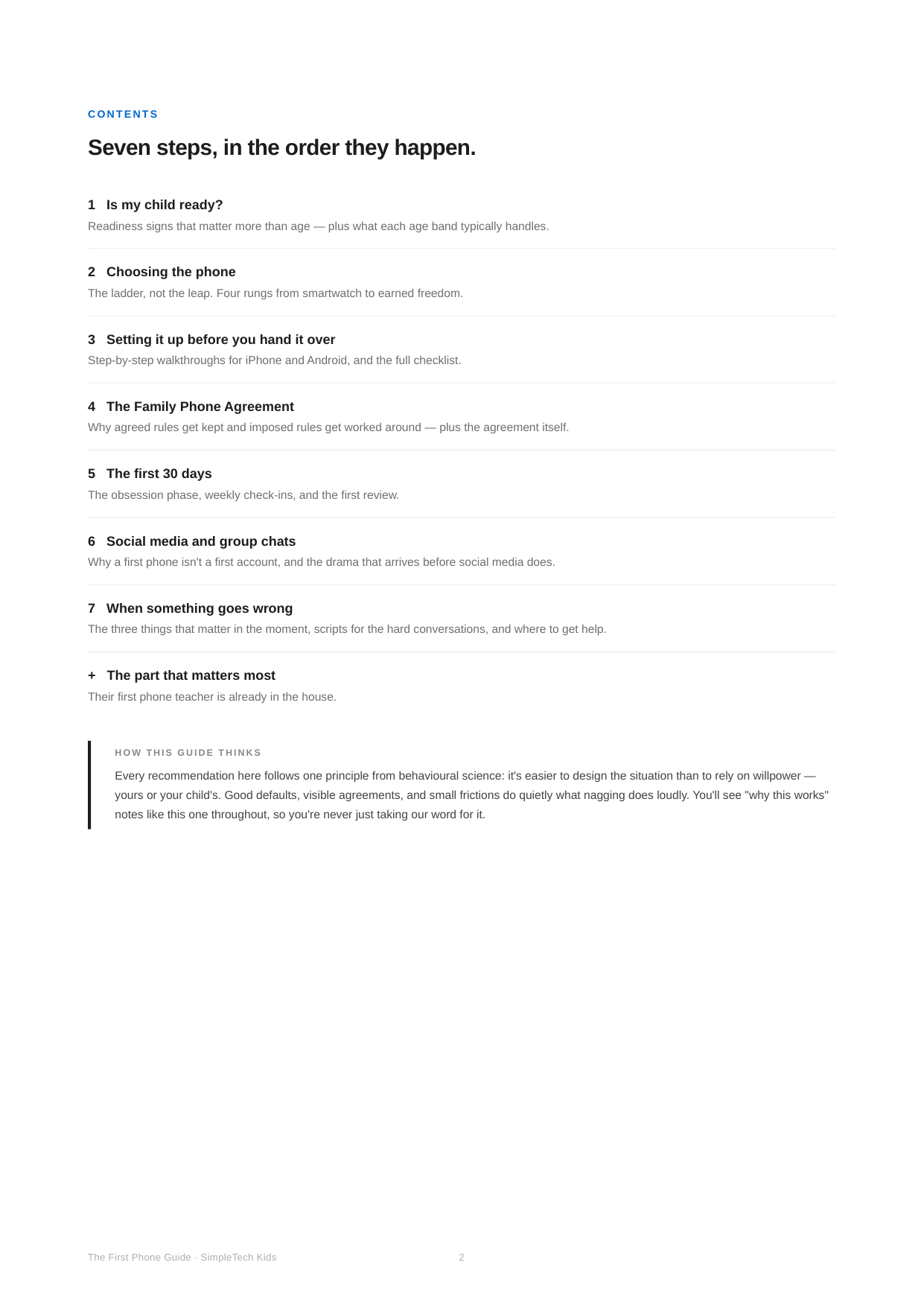 Preview - The First Phone Guide - contents.png
