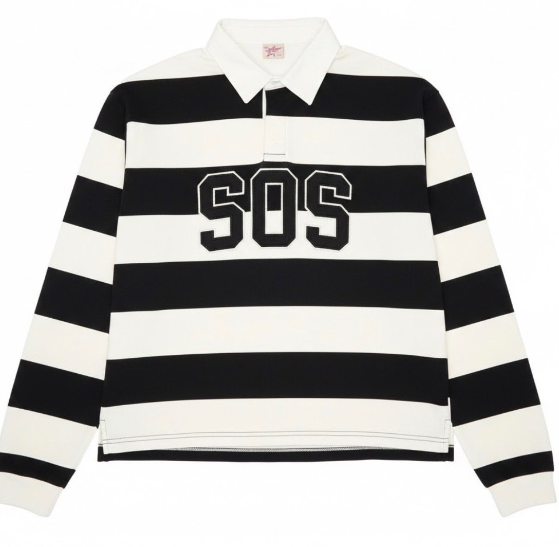 SOS Striped Rugby Shirt