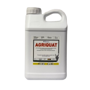 White container with a handle and a label that reads "AGRIQUAT"