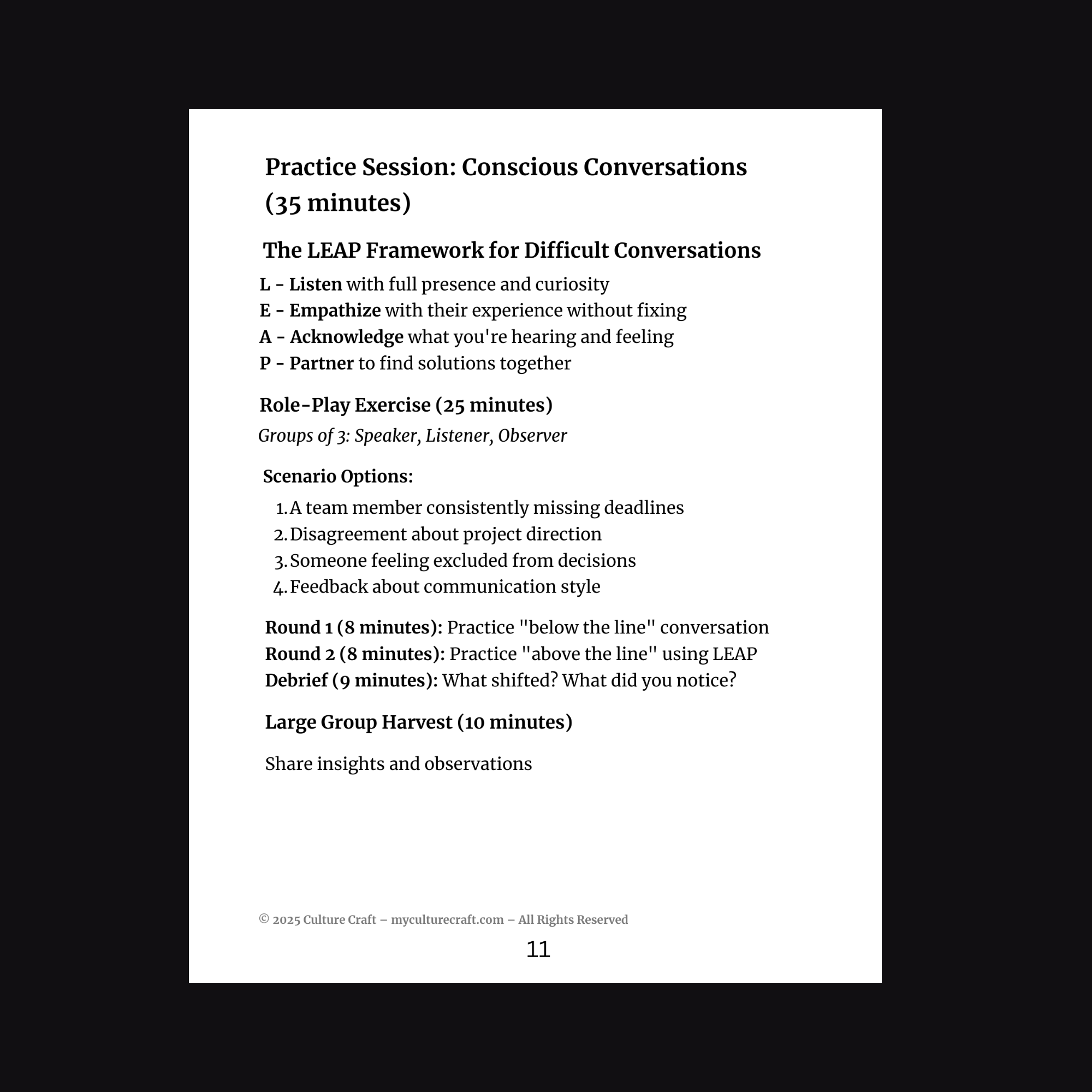 4. Facilitator Guide Sample Page