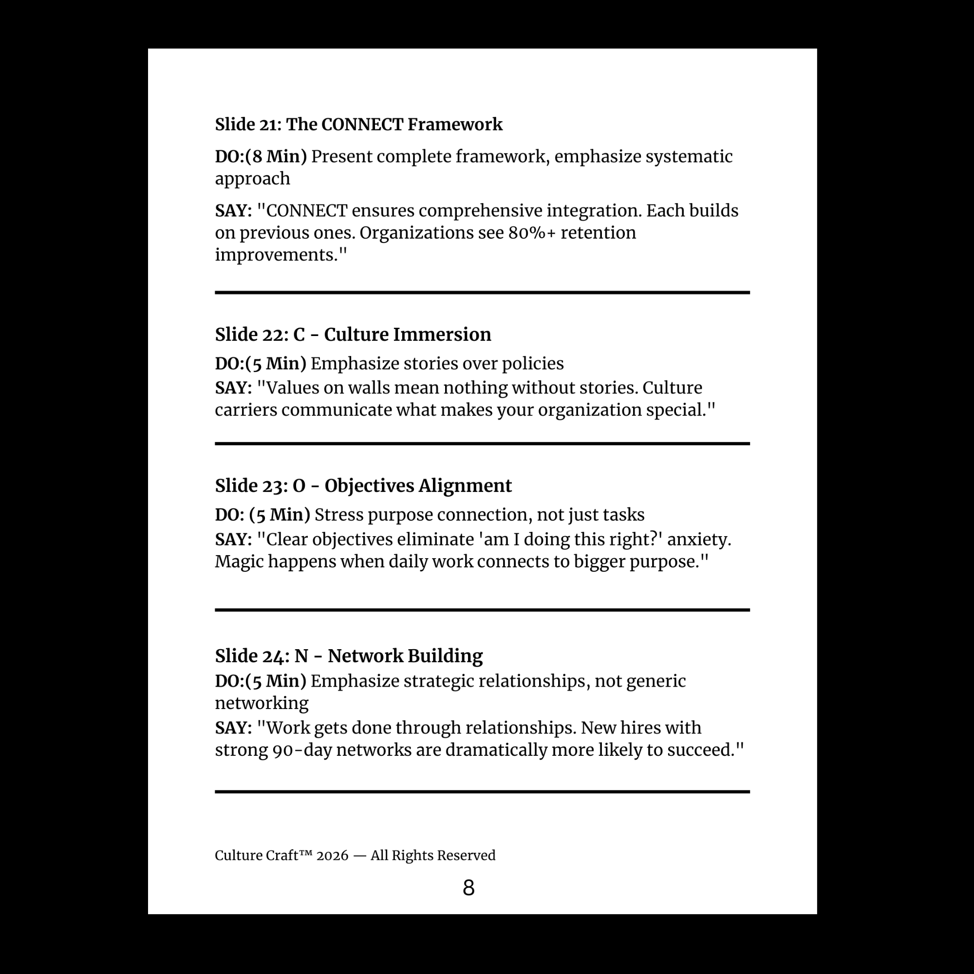 Facilitator Script Sample Page