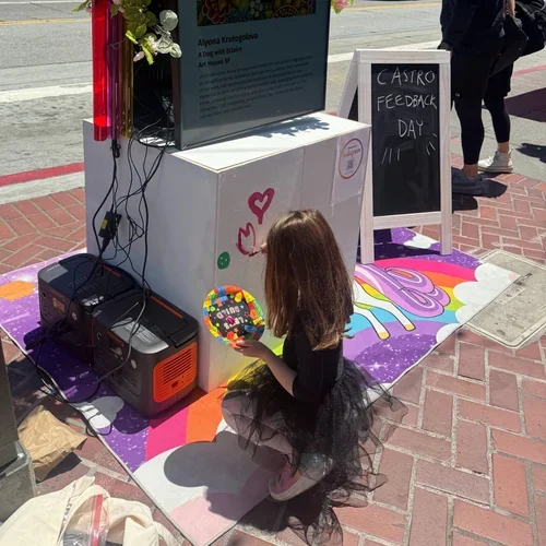 Children paint the prototype