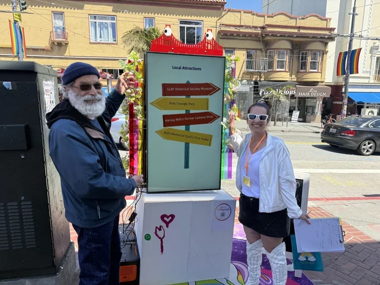 With Castro icon Harry Breaux