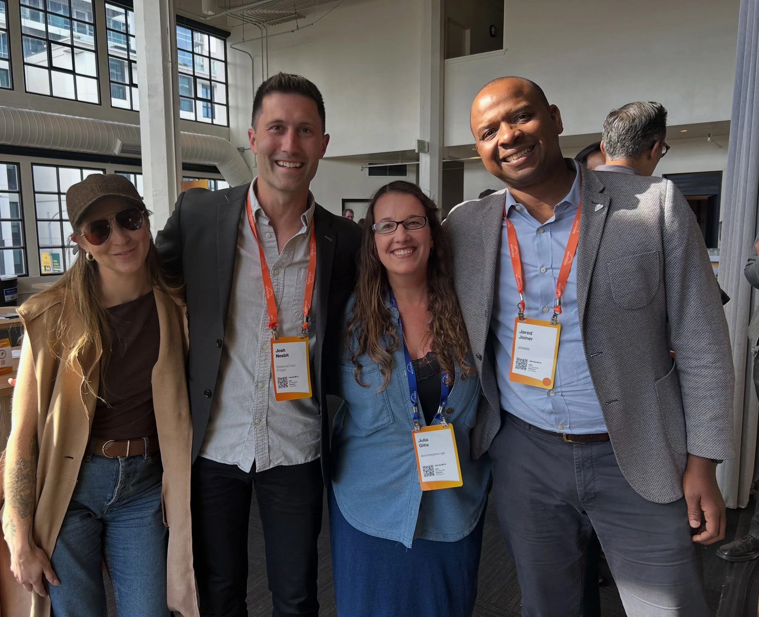 Spent the day in community and getting inspired at the inaugural Human Algorithm summit hosted by the holy moly force that is Carrie Varoquiers at @workday. 

It&rsquo;s wild that a year ago I didn&rsquo;t know who these three people standing next to