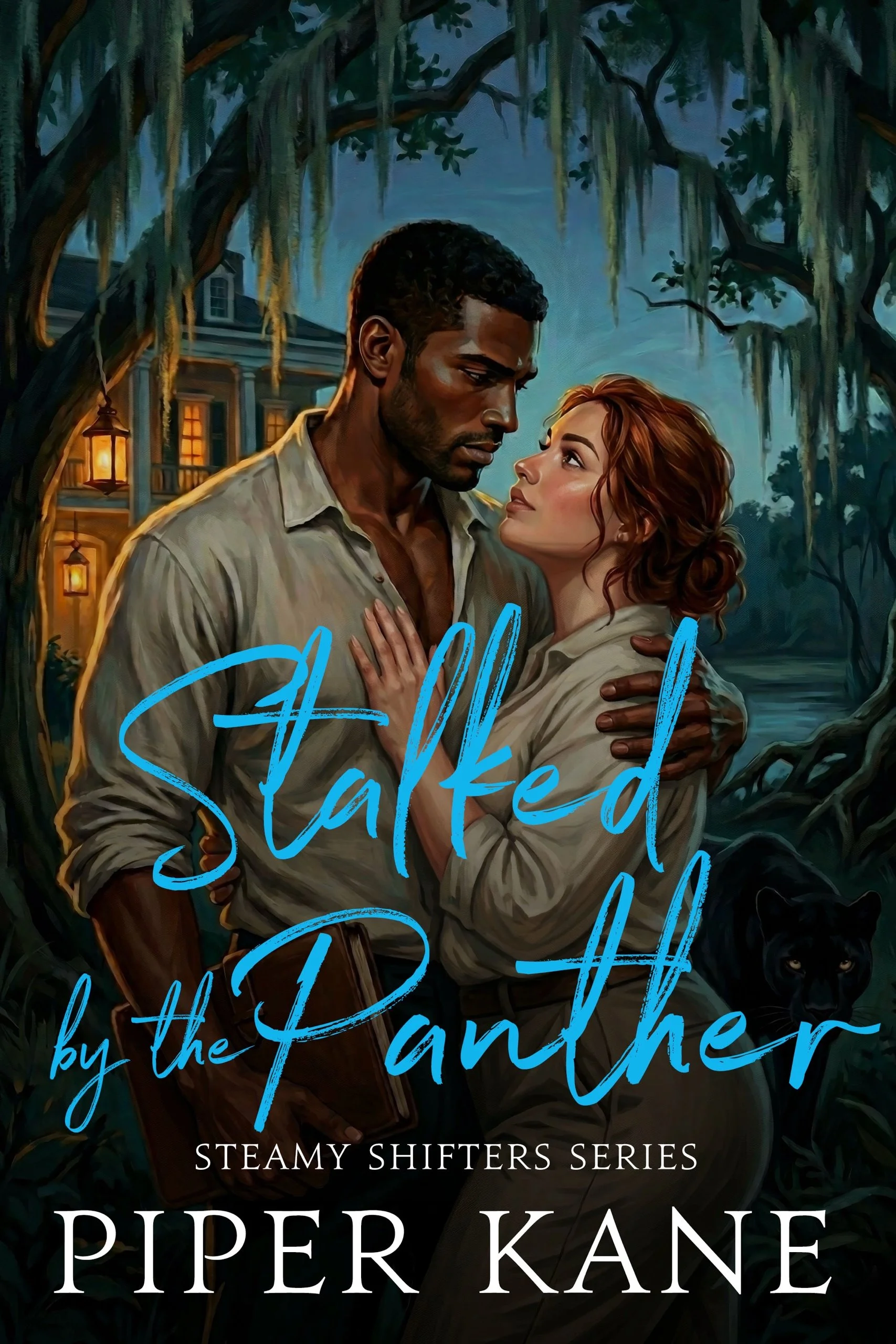 Book cover for Stalked by the Panther by Piper Kane (Steamy Shifters series)