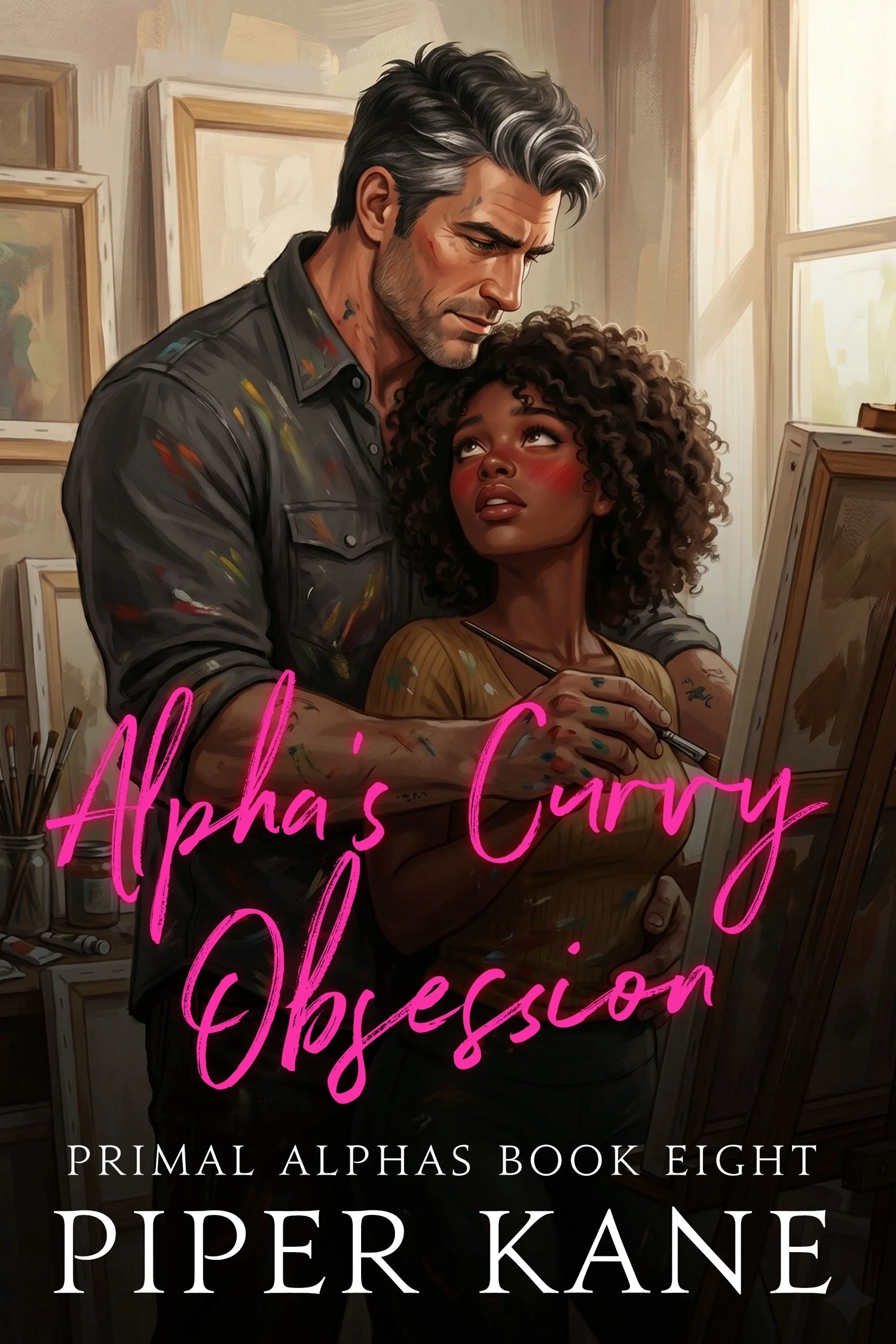Book cover for Alpha’s Curvy Obsession by Piper Kane (Primal Alphas series)
