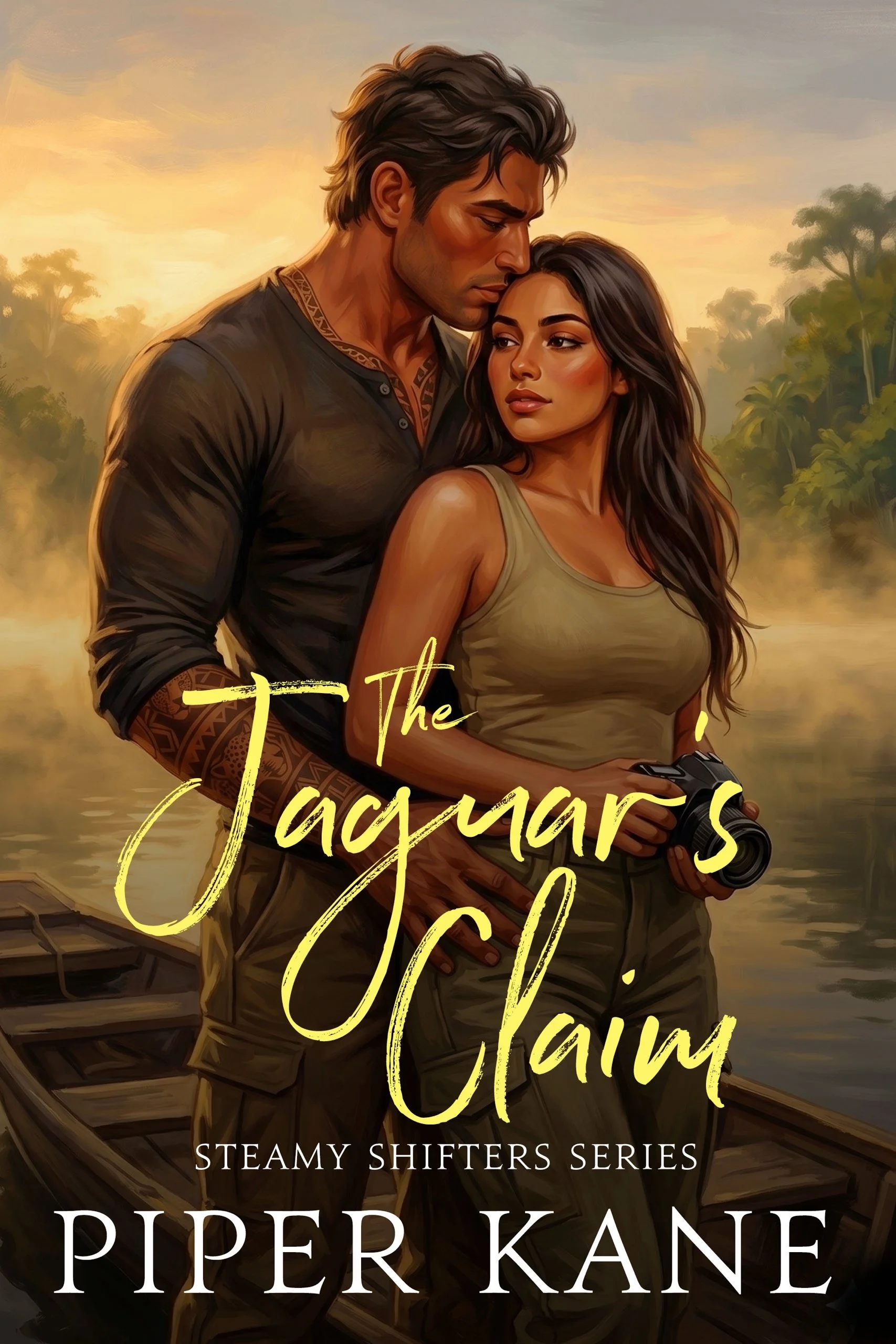 Book cover for The Jaguar’s Claim by Piper Kane (Steamy Shifters series)