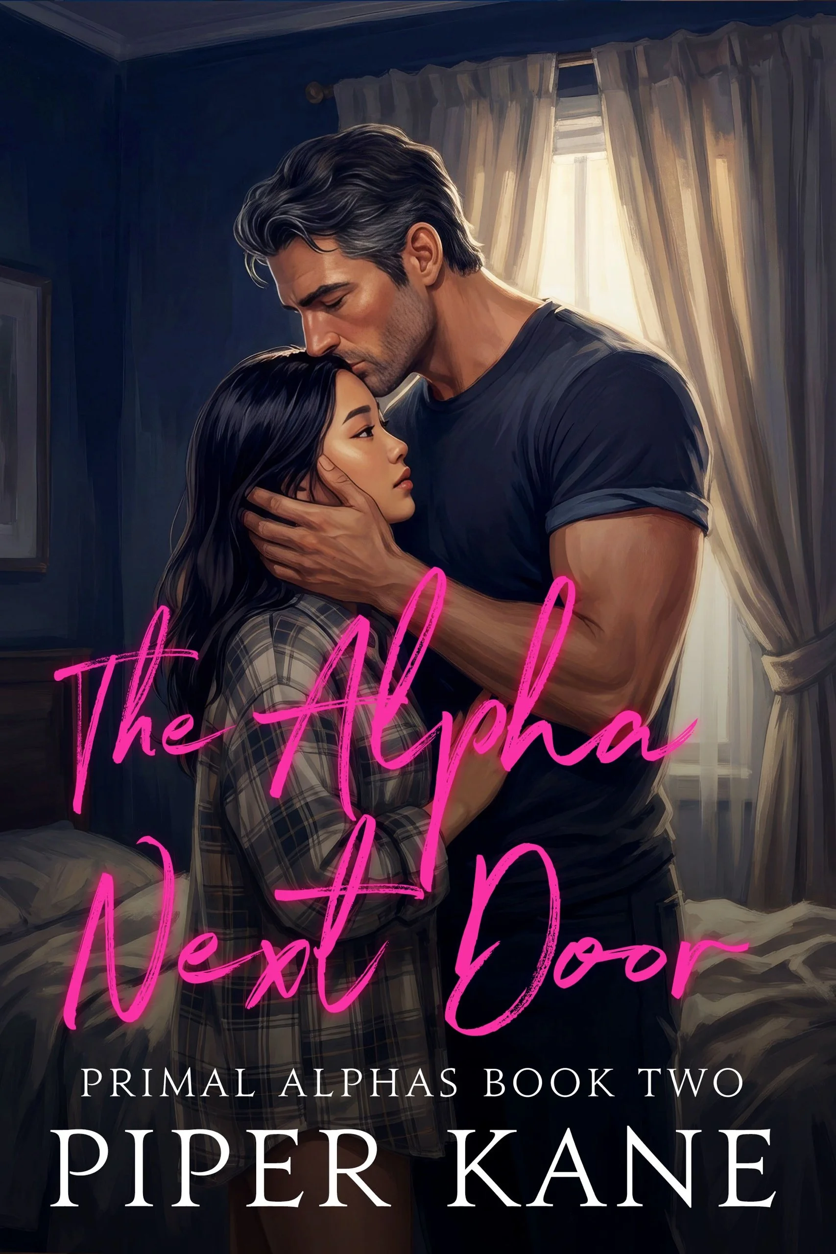 Book cover for The Alpha Next Door by Piper Kane (Primal Alphas series)