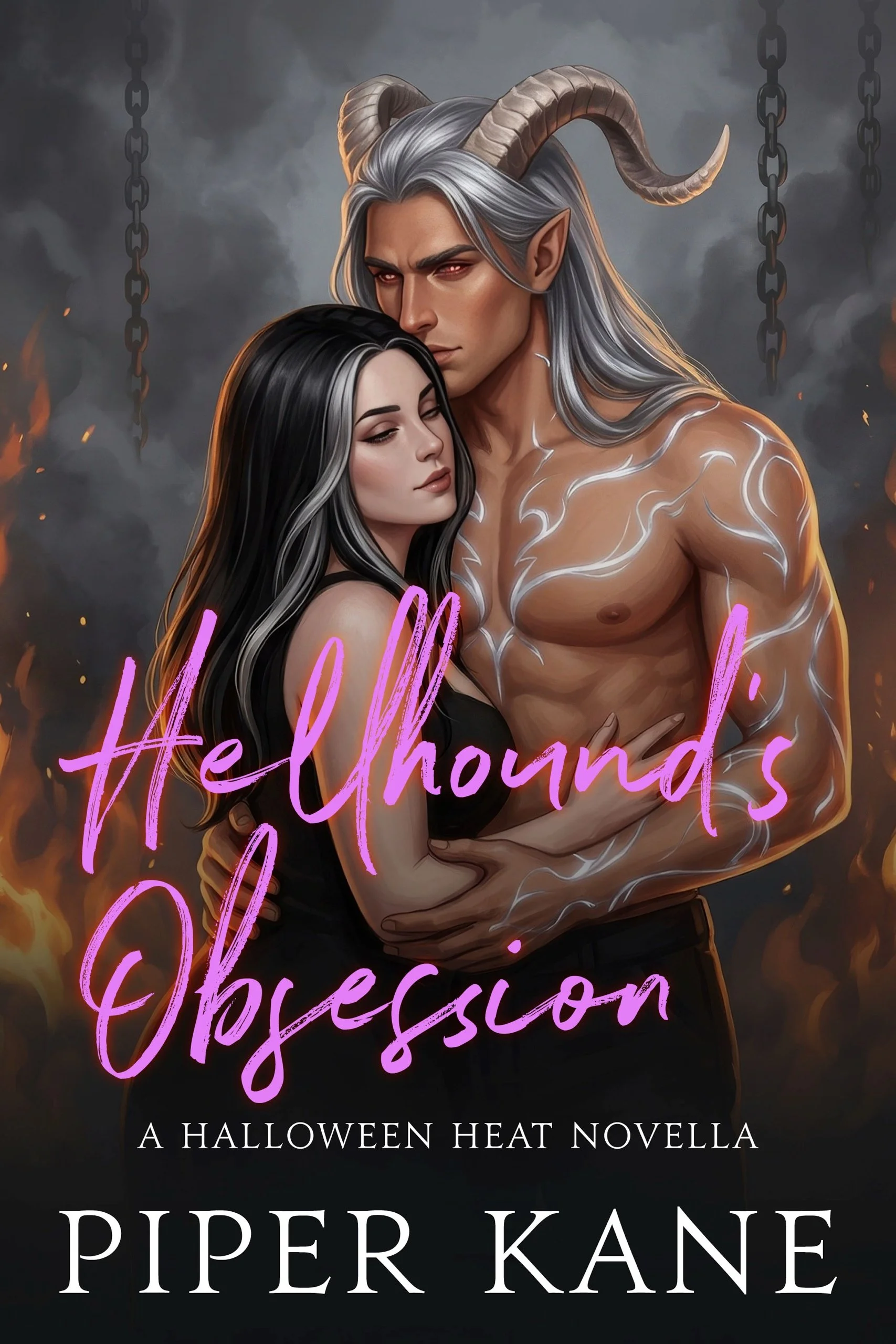 Book cover for Hellhound’s Obsession by Piper Kane (Halloween Heat series)