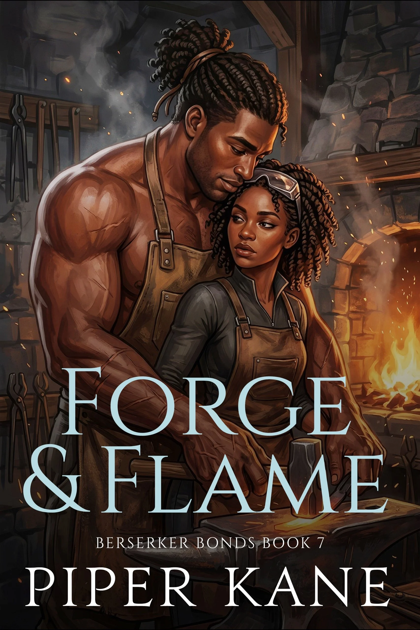 Book cover for Forge & Flame by Piper Kane (Berserker Bonds series)