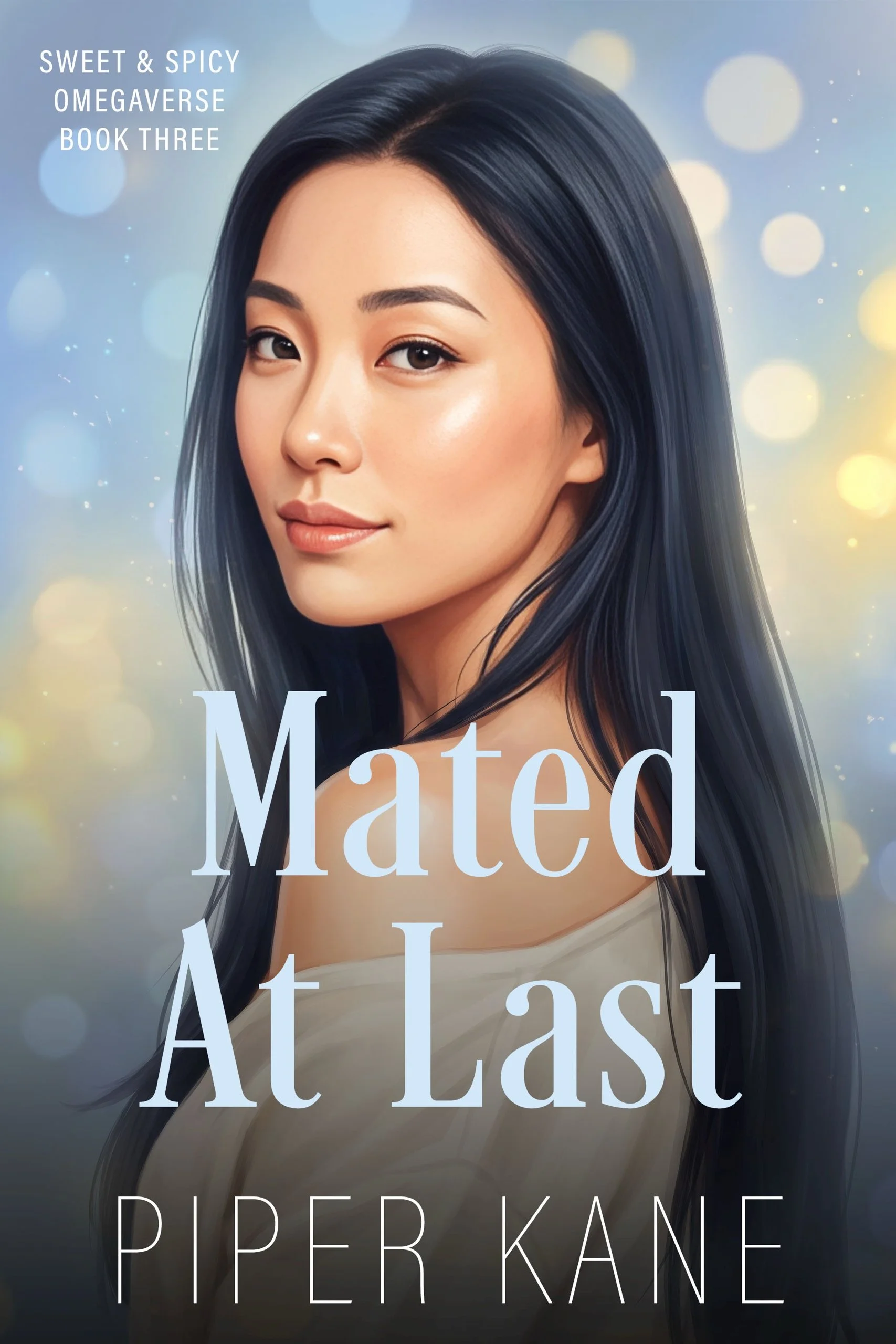 Book cover for Mated At Last by Piper Kane (Sweet & Spicy Omegaverse series)