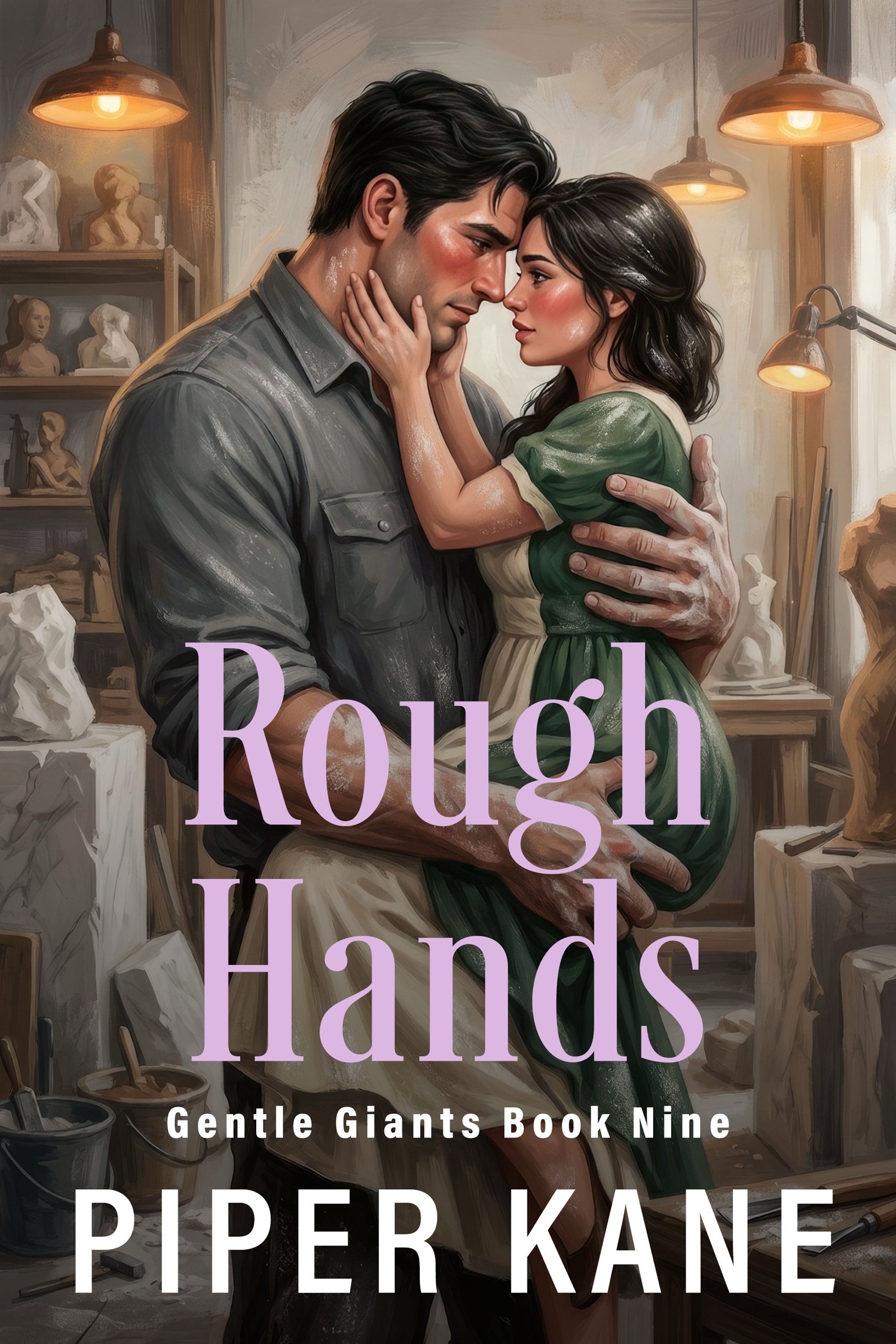 Book cover for Rough Hands by Piper Kane (Gentle Giants series)