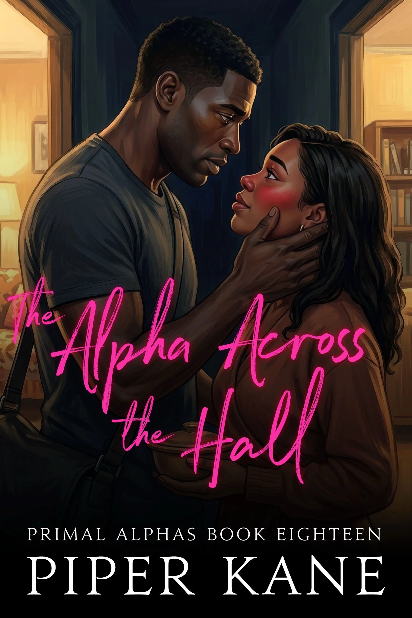 Book cover for The Alpha Across the Hall by Piper Kane (Primal Alphas series)