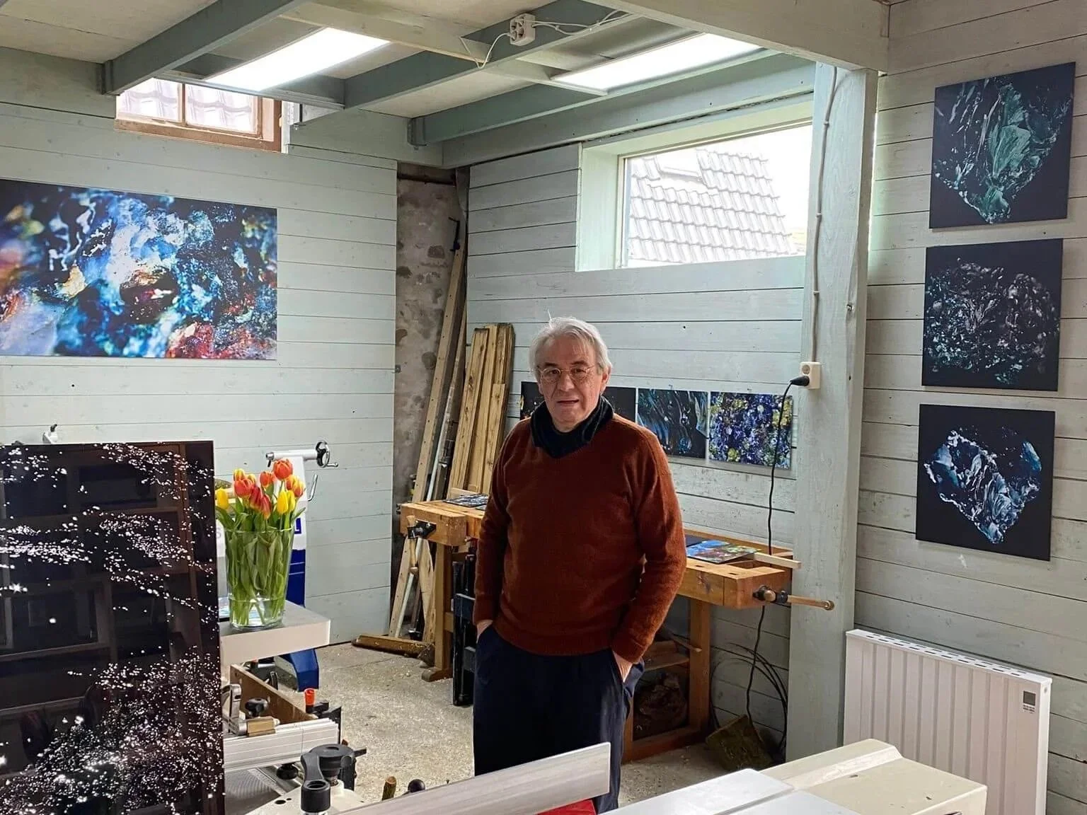 Gijs Wouters in zijn atelier