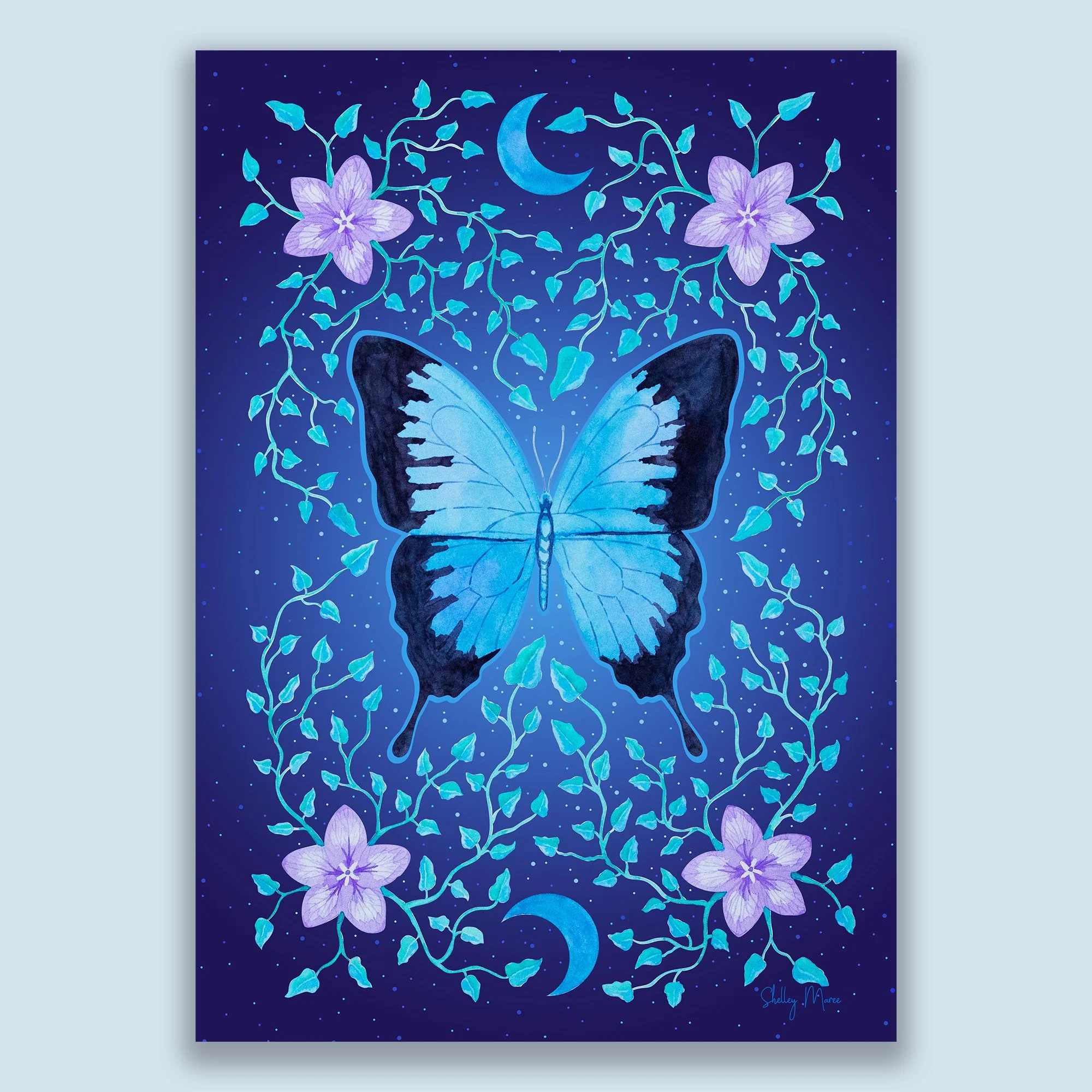Butterfly Night Art Print