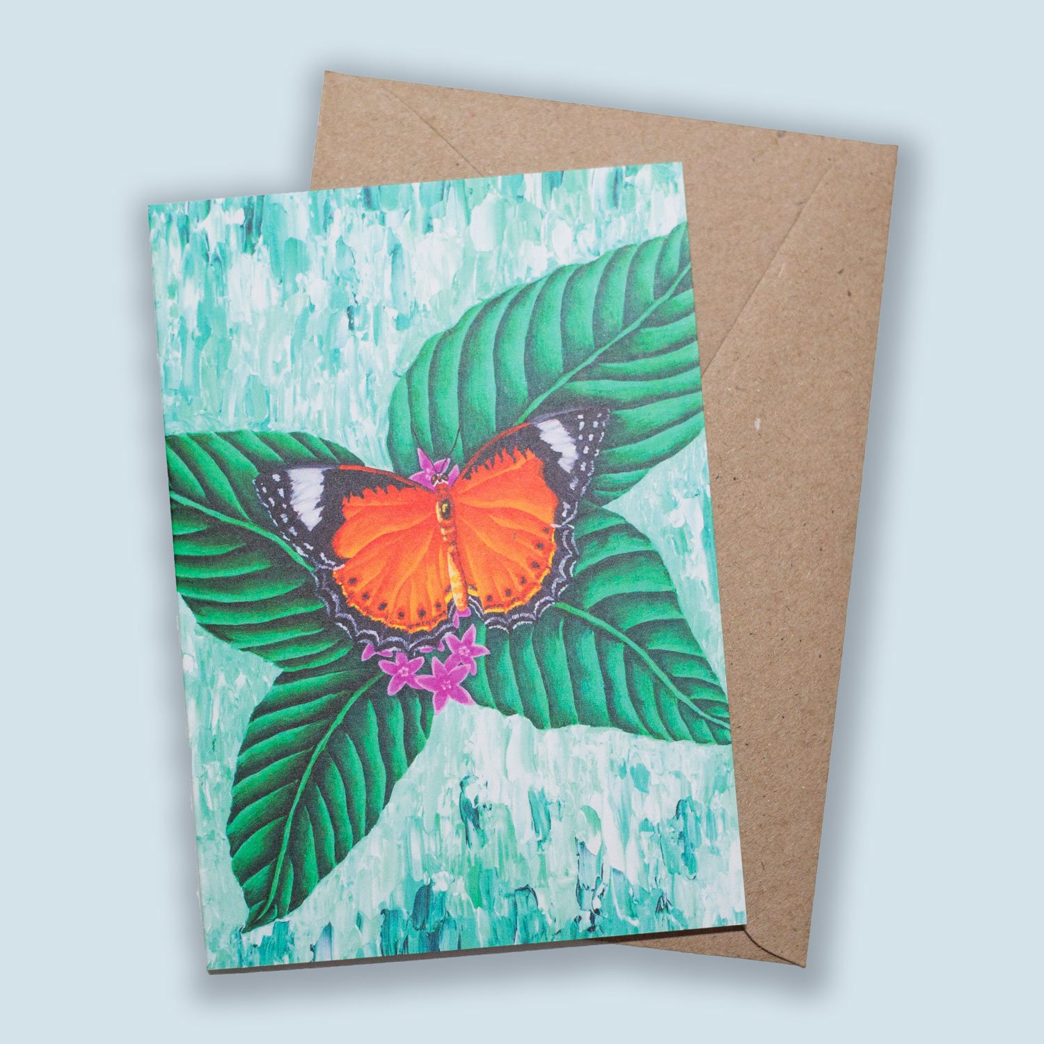 Orange Lacewing Greeting Card