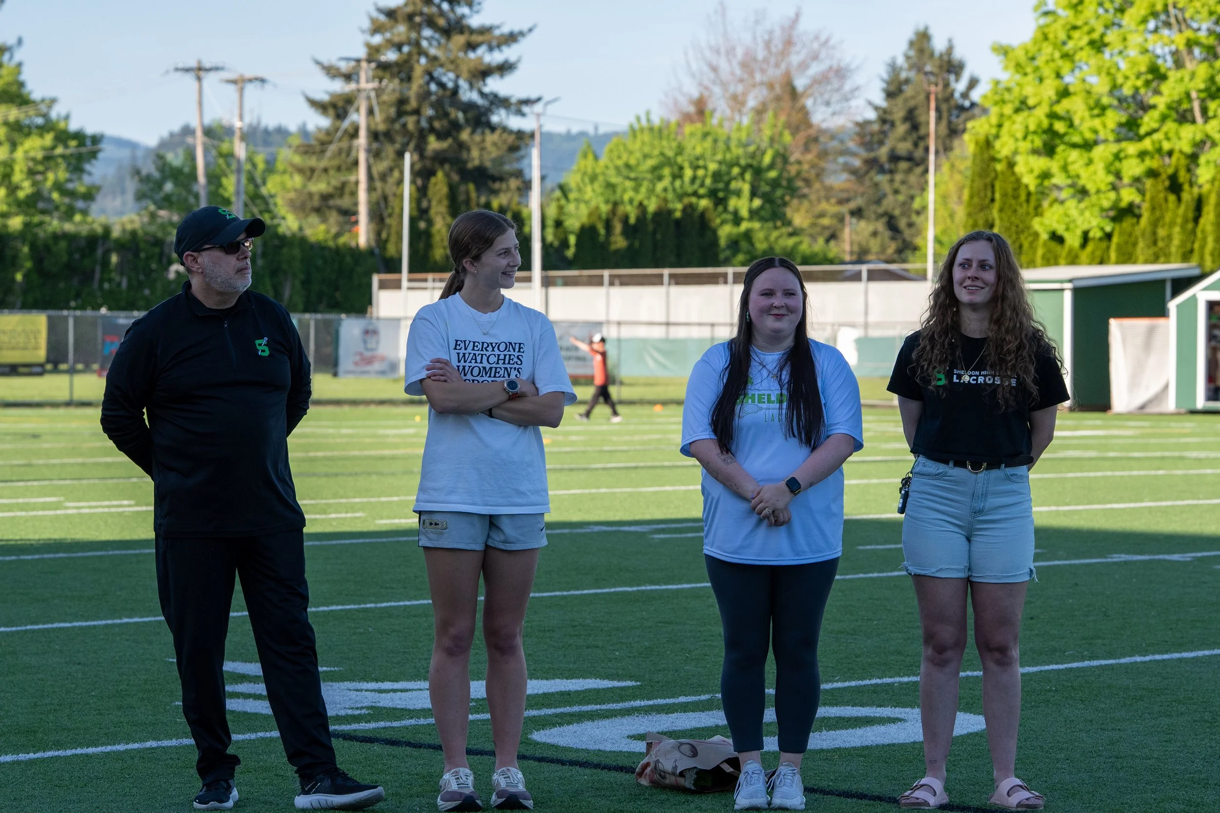 Sheldon Girls Lacrosse Coaches (Dan, Naomi, Anna, Mia)