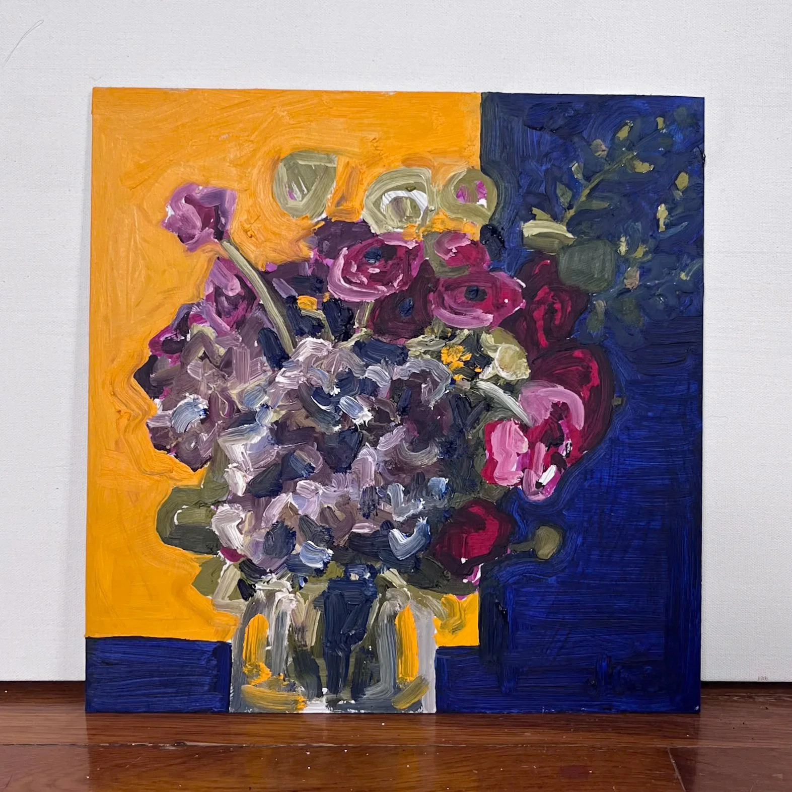 "Untitled Still Life #2", Oil on panel, 12 x 12 inches, March 2024