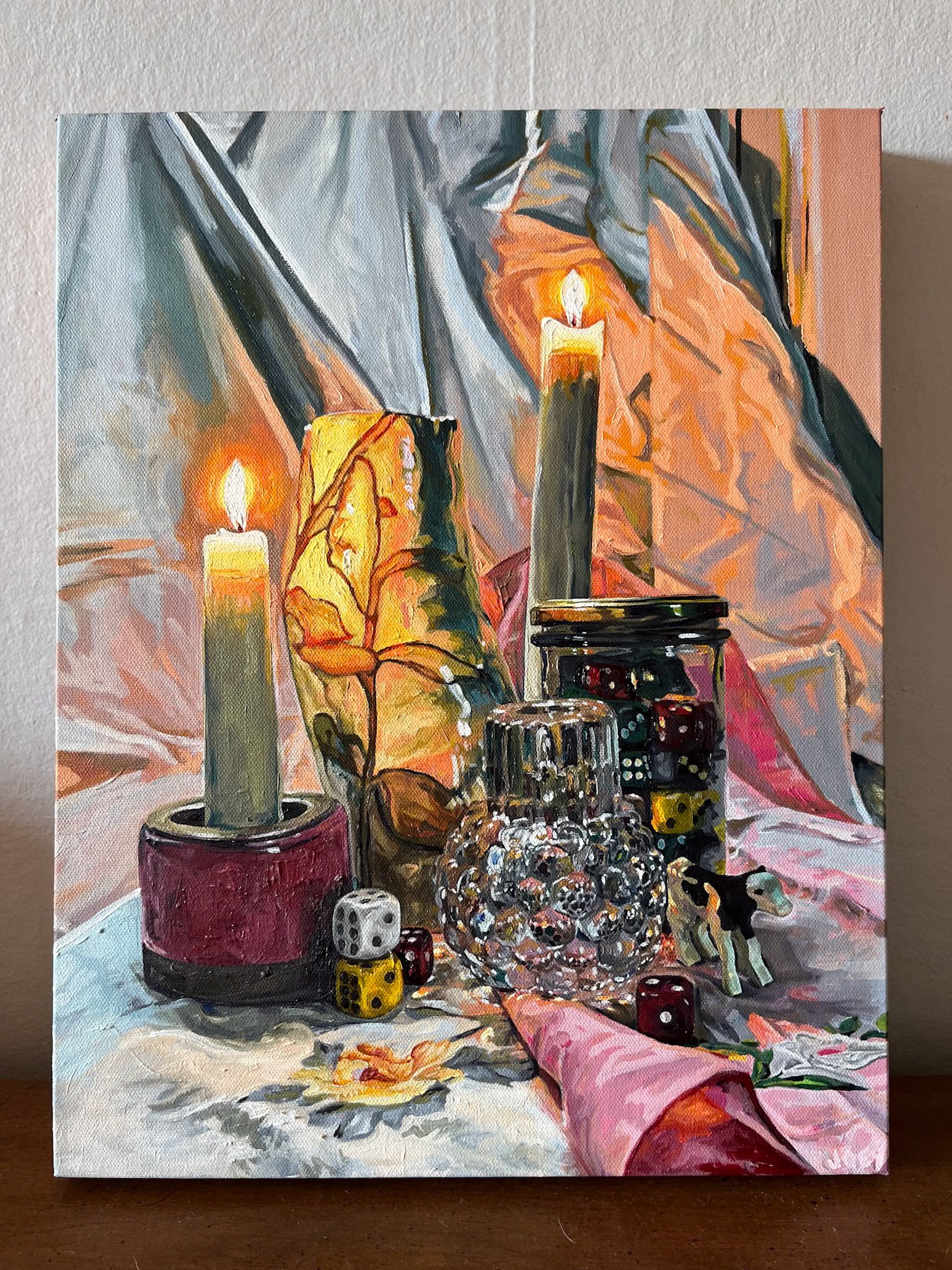 “Find the Cow”, Oil on canvas, 16 x 20 inches, June 2023