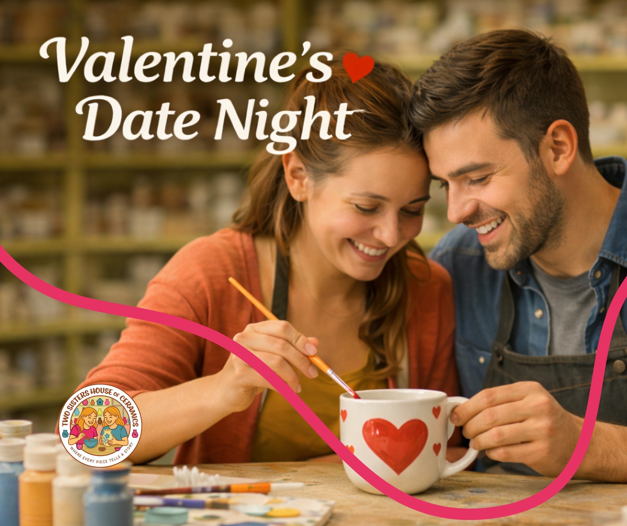A Valentine&rsquo;s Date Night with Heart ❤️

Skip the crowded restaurants and create something meaningful together. Paint a mug, plate, or keepsake that lasts longer than flowers.

Perfect for couples, best friends, or anyone celebrating love.

👉 B