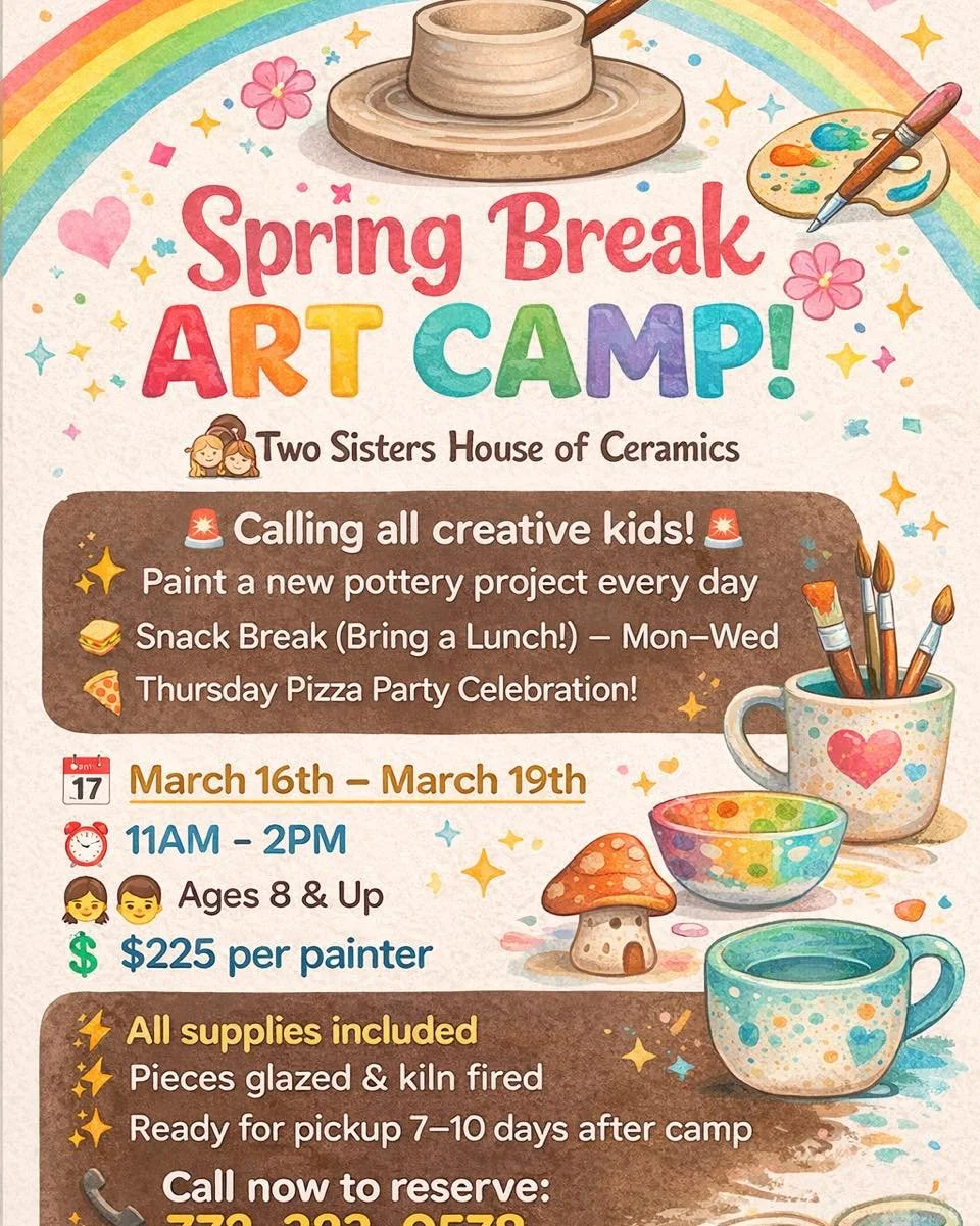 Planning  your Spring Break? 
March 16-19th 
11AM - 2PM