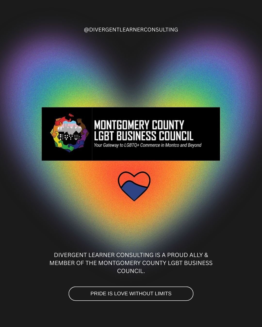Divergent Learner Consulting is a Proud Ally &amp; Member of the Montgomery County LGBT Business Council.

Also, did you know that neurodivergent people are more likely to identify as LGBTQ+ as they often are 'out of the box' thinkers, not bound by t