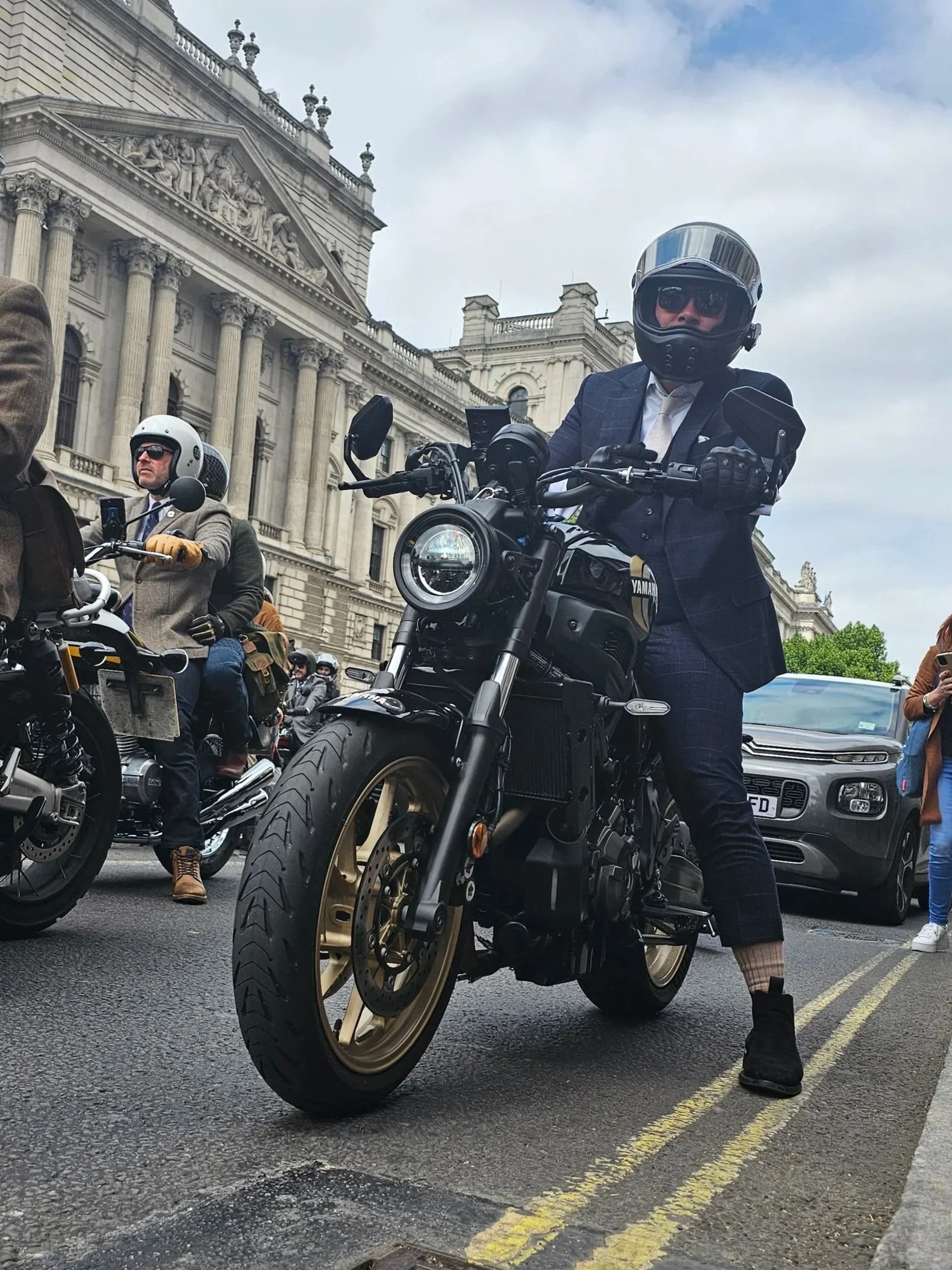 Biker from London's Distinguished Gentleman's Ride. 2025. 