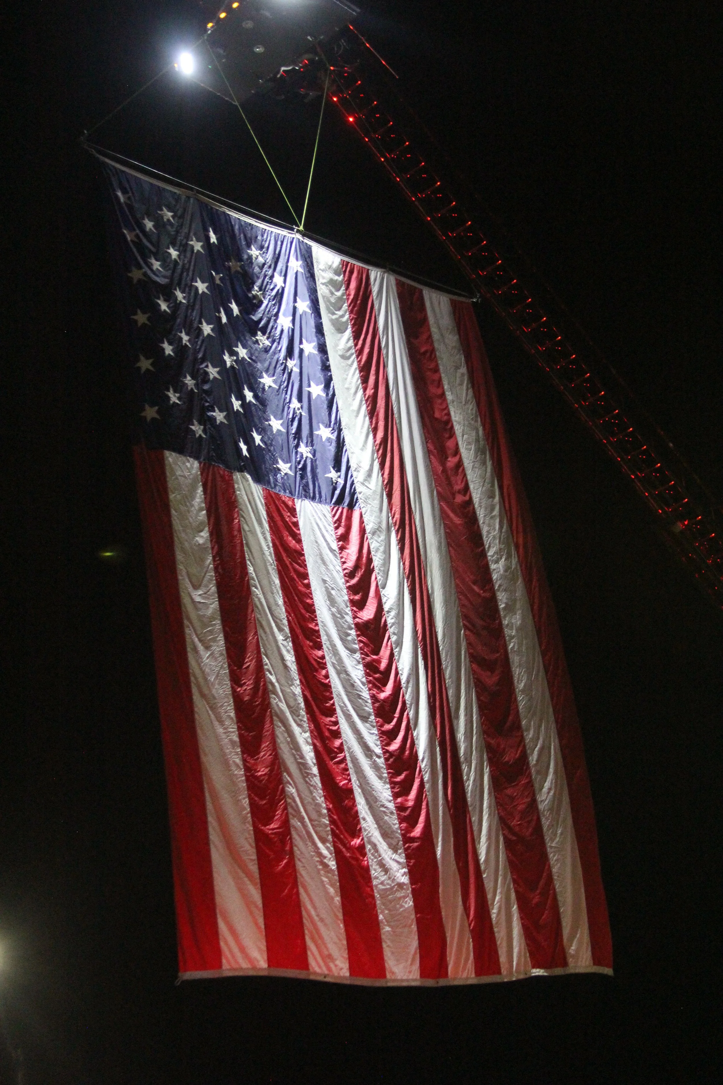 Parade flag for Salina Kansas parade of lights. 2025. 