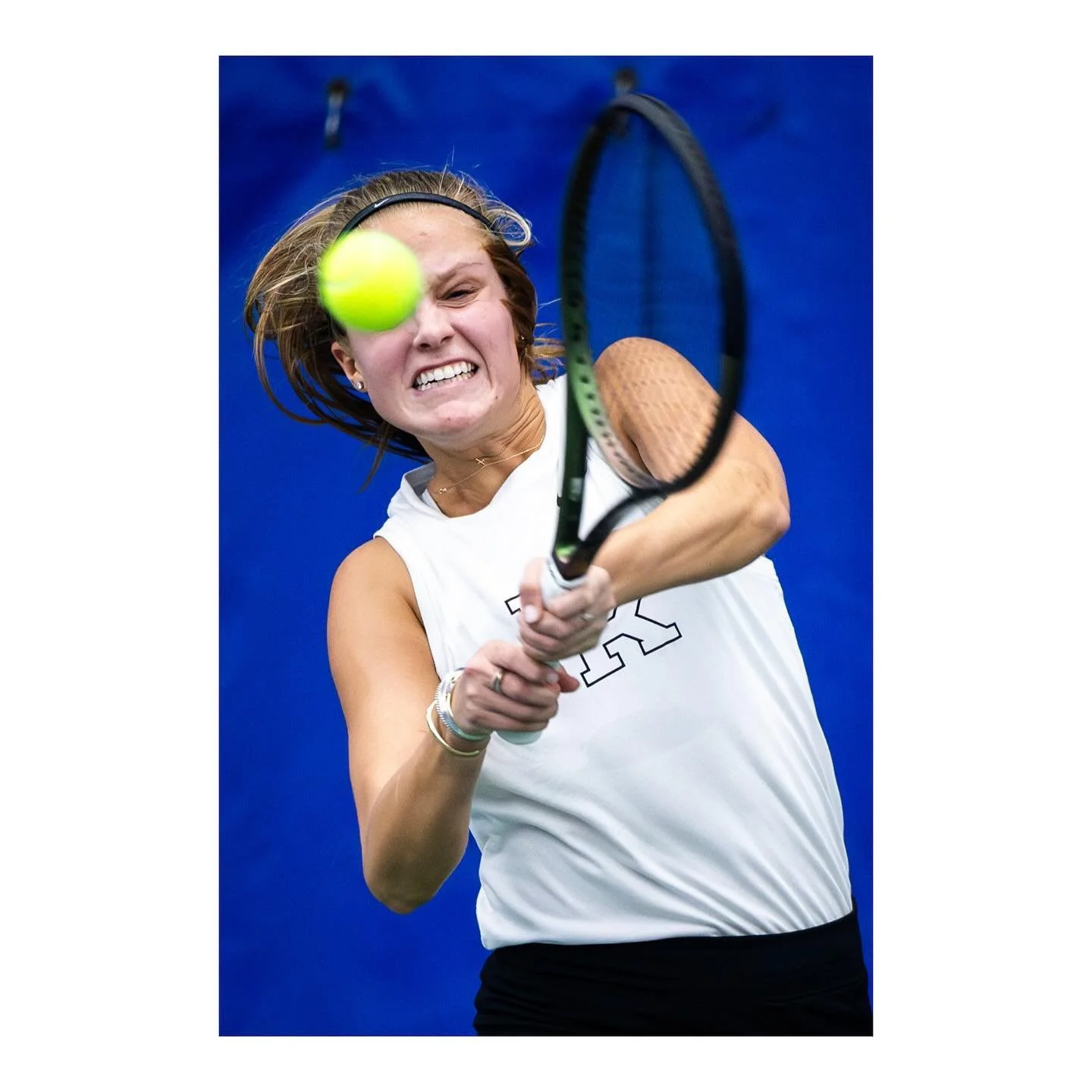 Shots of the Kentucky vs Wichita State women&rsquo;s tennis match on Friday, Feb. 9, 2024, at the Hilary J. Boone Tennis Complex in Lexington, Kentucky. Kentucky won 5-2.