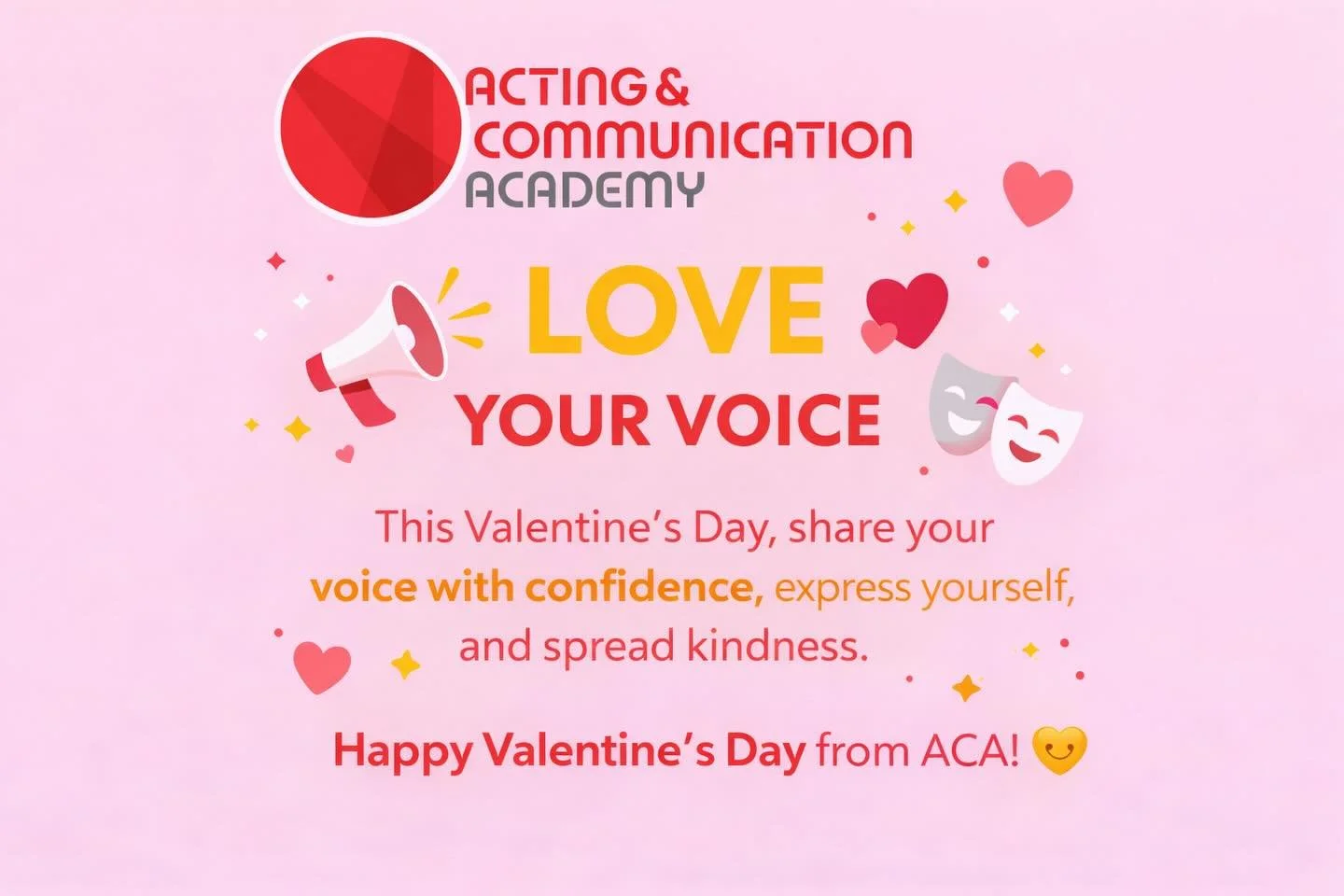 This Valentine&rsquo;s Day, we&rsquo;re celebrating confidence, creativity, and finding your voice 🎭✨
When children learn to express themselves clearly and confidently, it supports them in school, friendships, and life.

Here&rsquo;s to loving your 