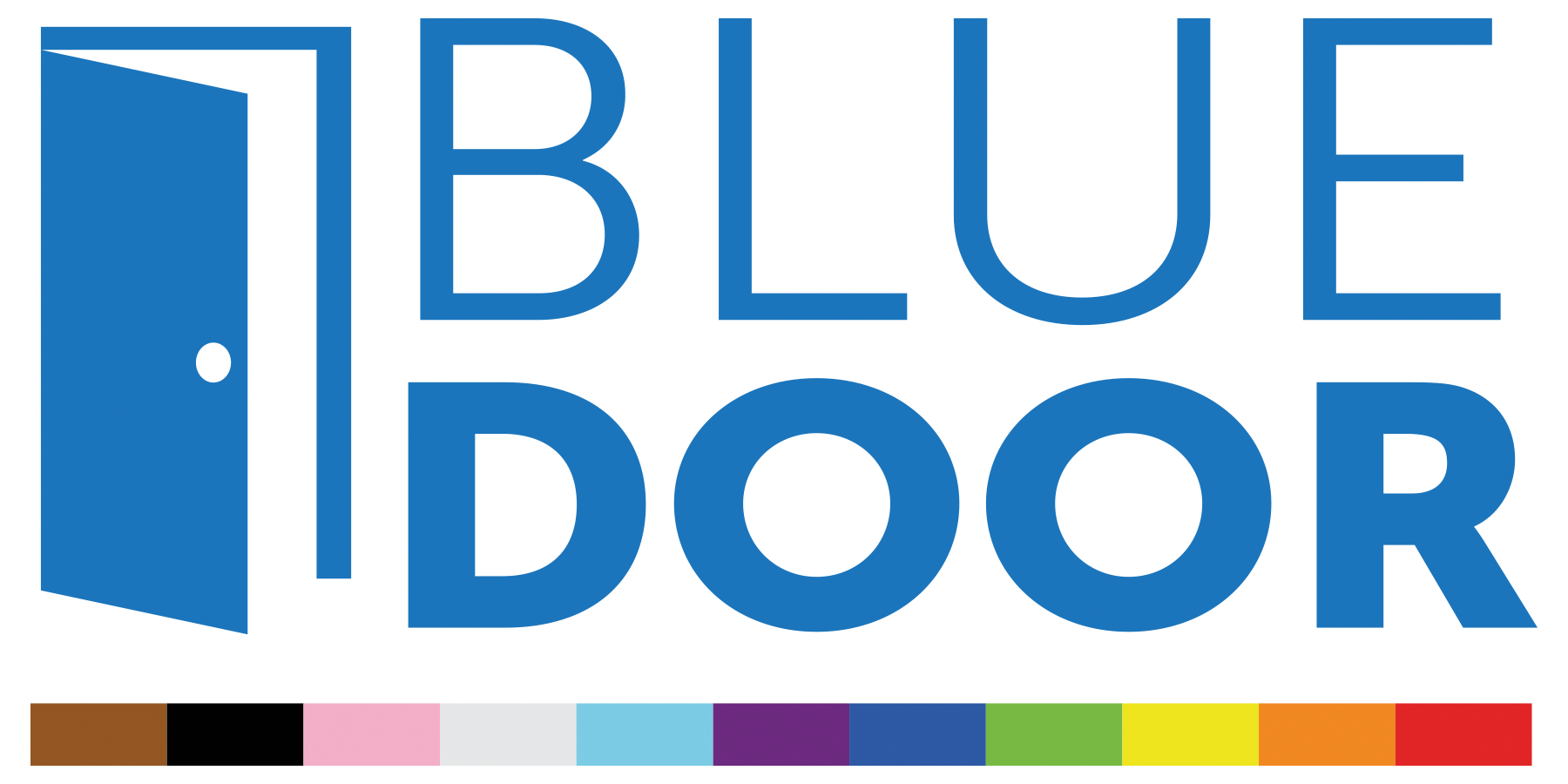 Logo for the National LGBTQ Task Force with a multicolored rainbow stripe at the bottom.