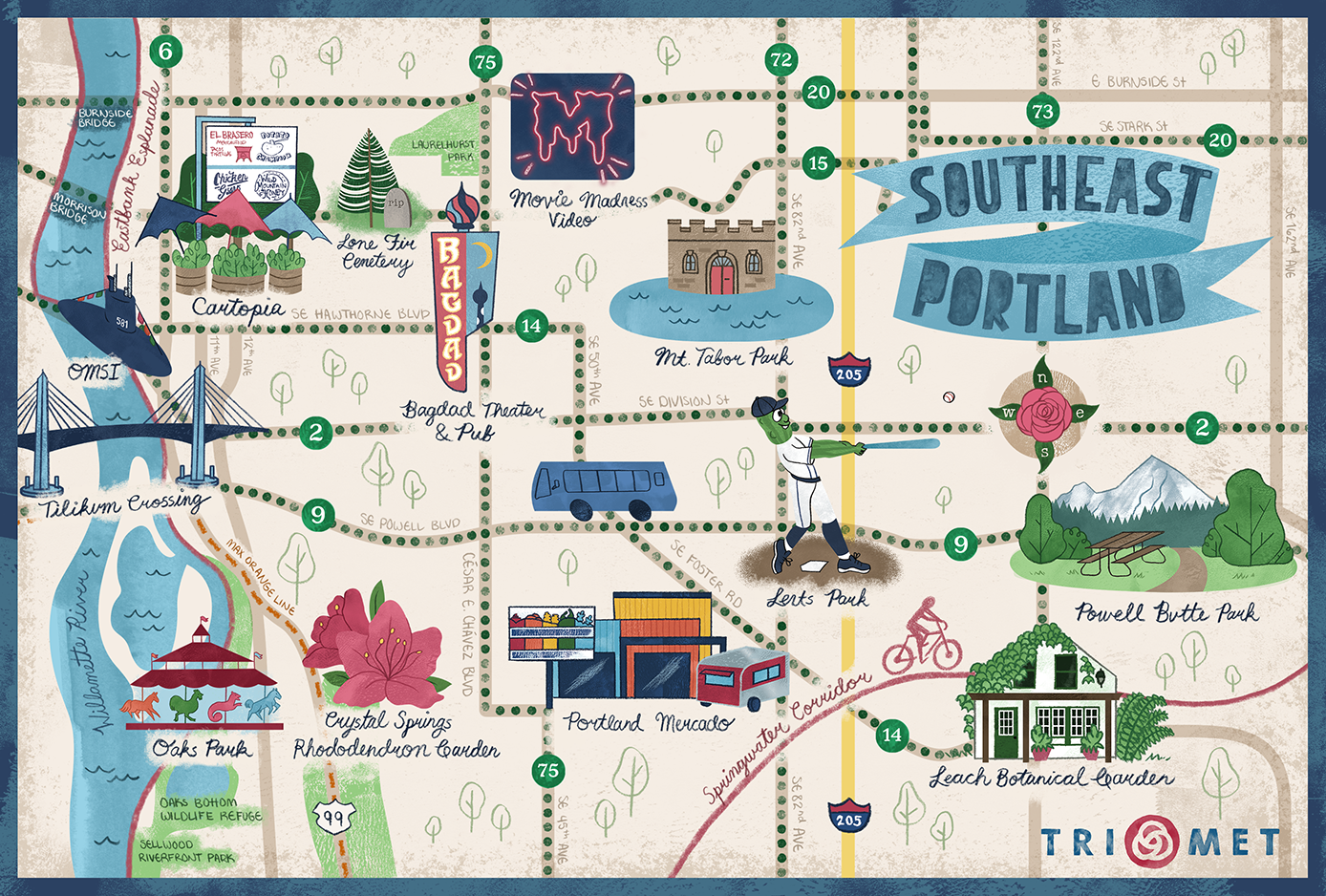 TriMet Illustrated Maps