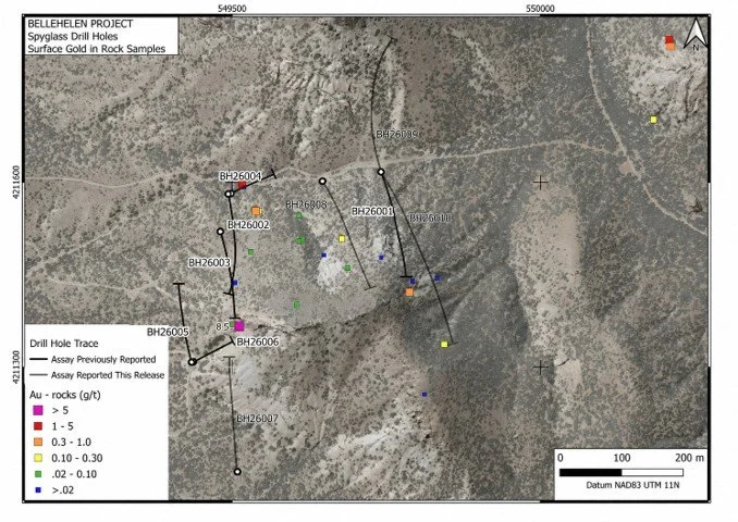 Excalibur Releases Remainder of Drilling Results from Spyglass Ridge
