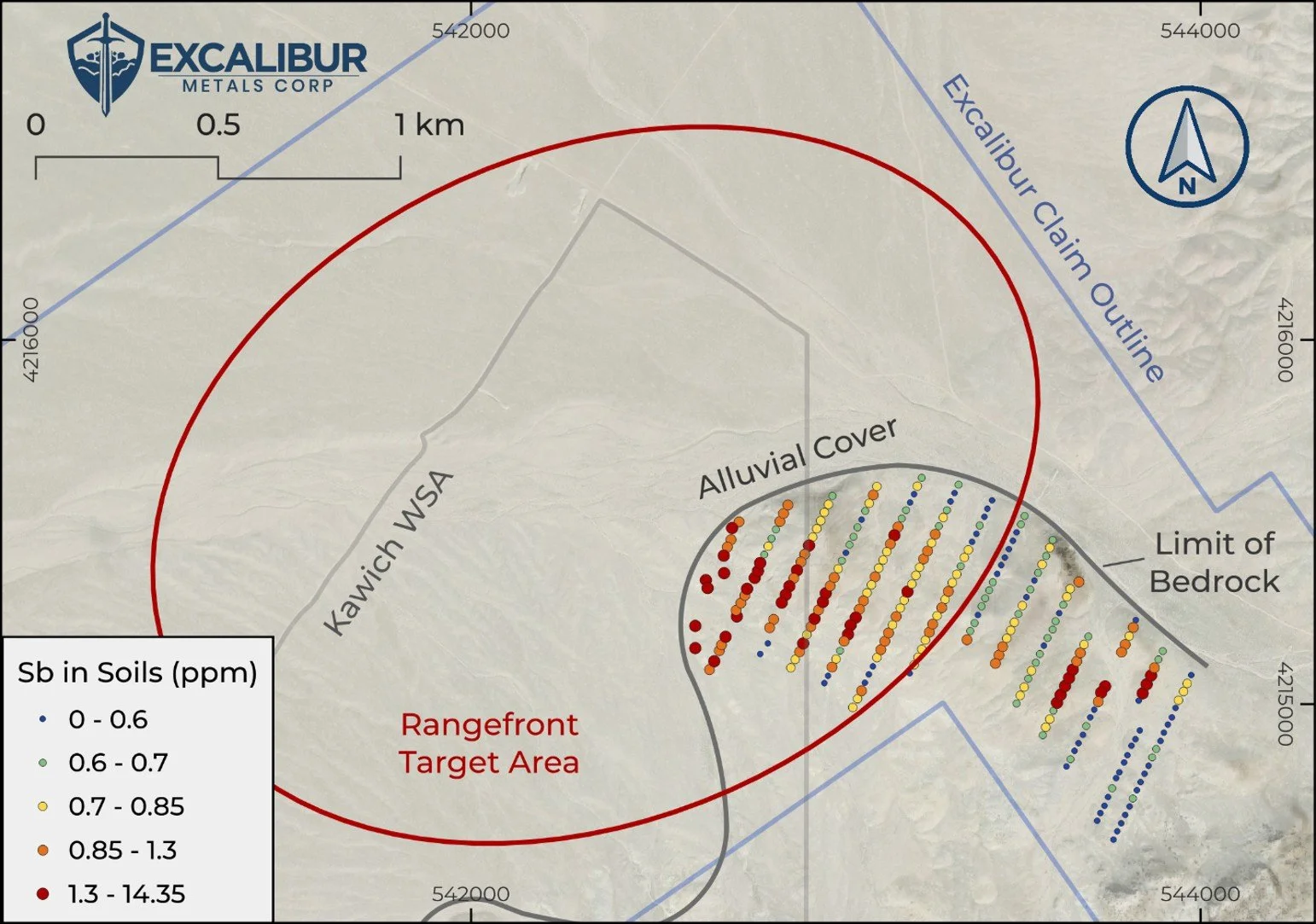 Excalibur Provides Exploration Update on Rangefront Target