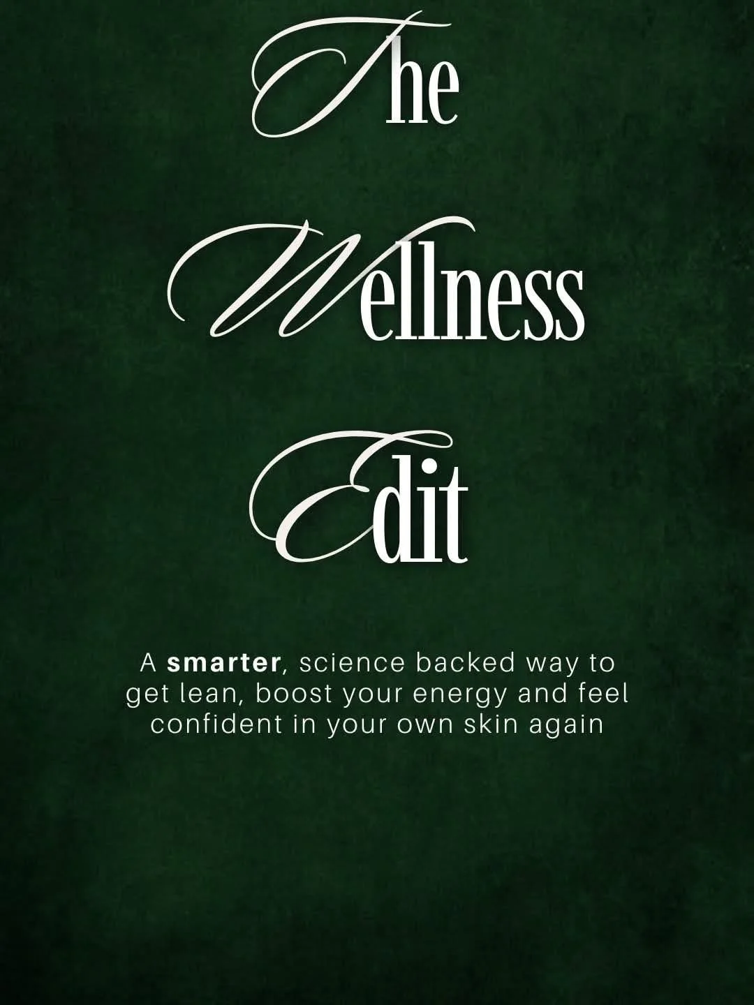✨ INTRODUCING THE WELLNESS EDIT ✨

This Tuesday evening we are hosting an online wellness event discussing our nutrition products and wellness plan 🤍

Who is this for?
✨ Women wanting more energy
✨ Anyone curious about collagen + peptides
✨ Skin, gu