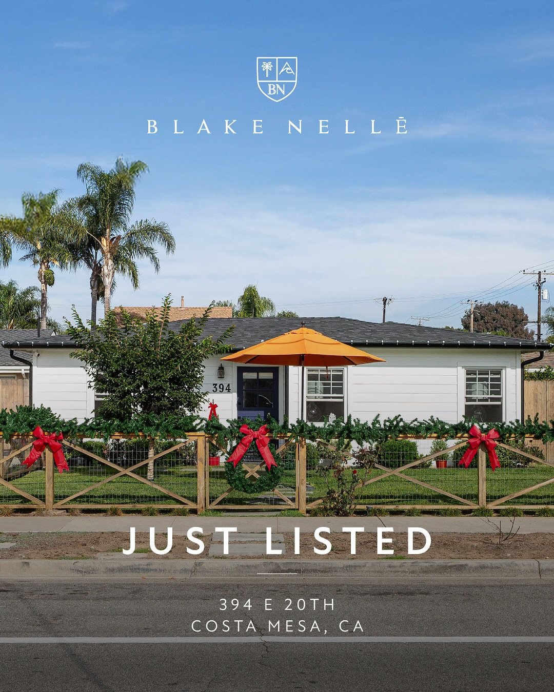 Too soon for the Elf soundtrack? 

Just Listed | 394 E 20th St, Costa Mesa, CA 

Impeccably renovated coastal cottage on a 4,800 SF lot in coveted Eastside Costa Mesa. This 2-bed, 1.5-bath residence offers approx. 950 SF of total living area, includi