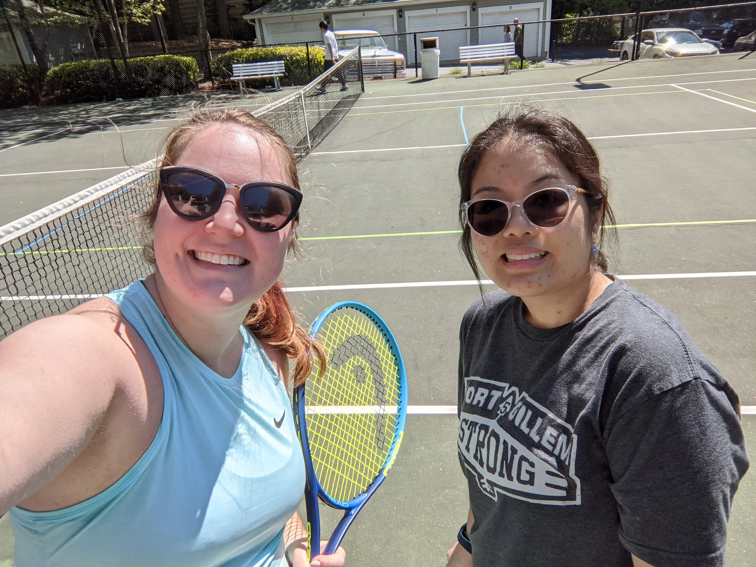 Stinking at singles.