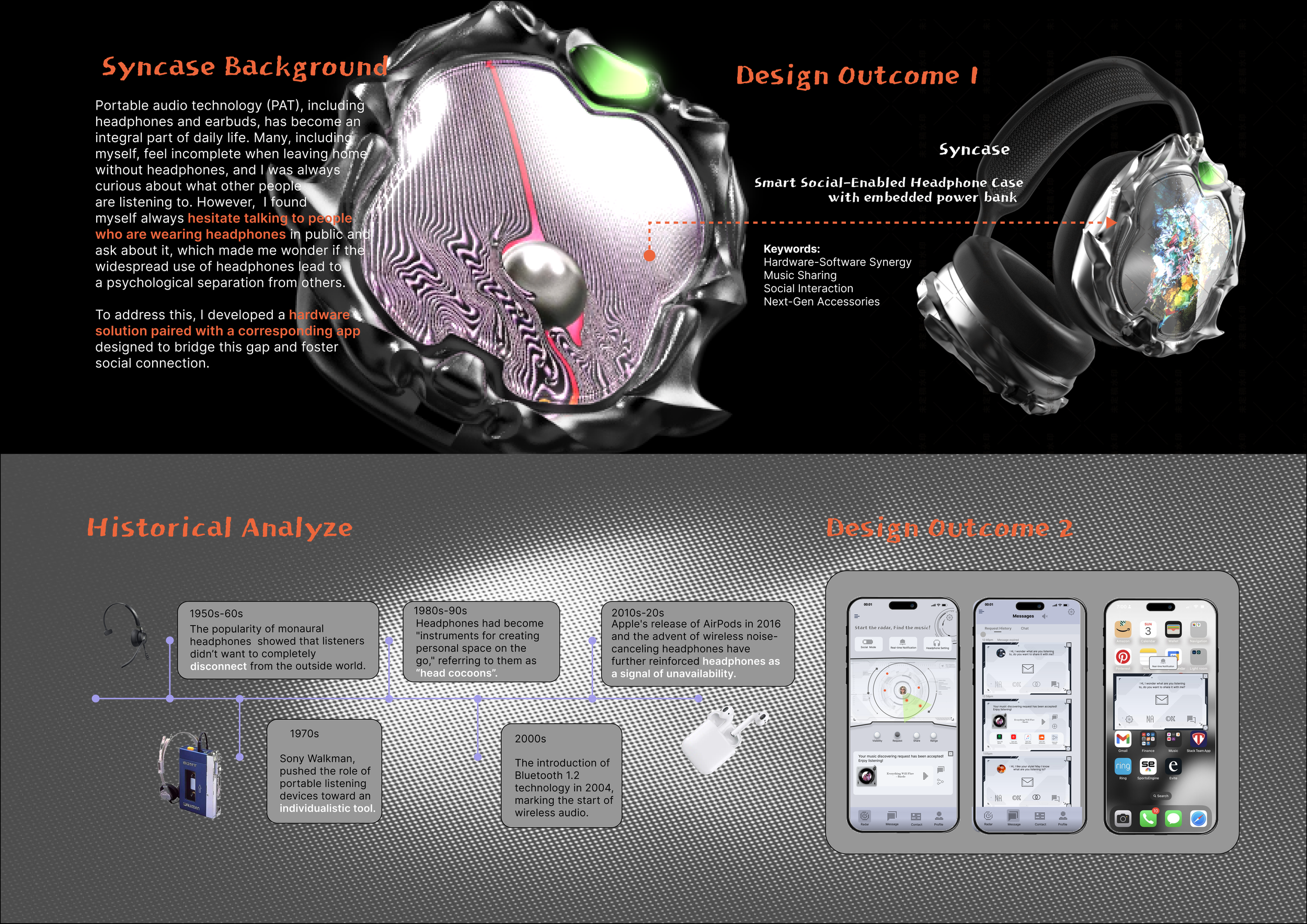 Syncase： Smart Social-Enabled Headphone Case