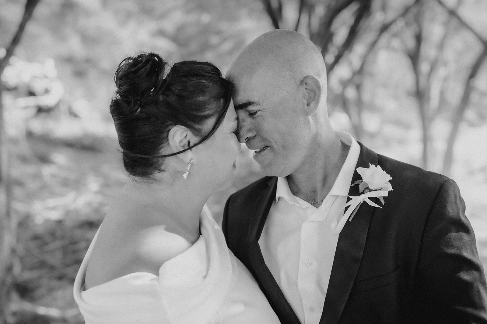 Bride and Groom at their elopement at Shelley Cove in Dunsborough W.A