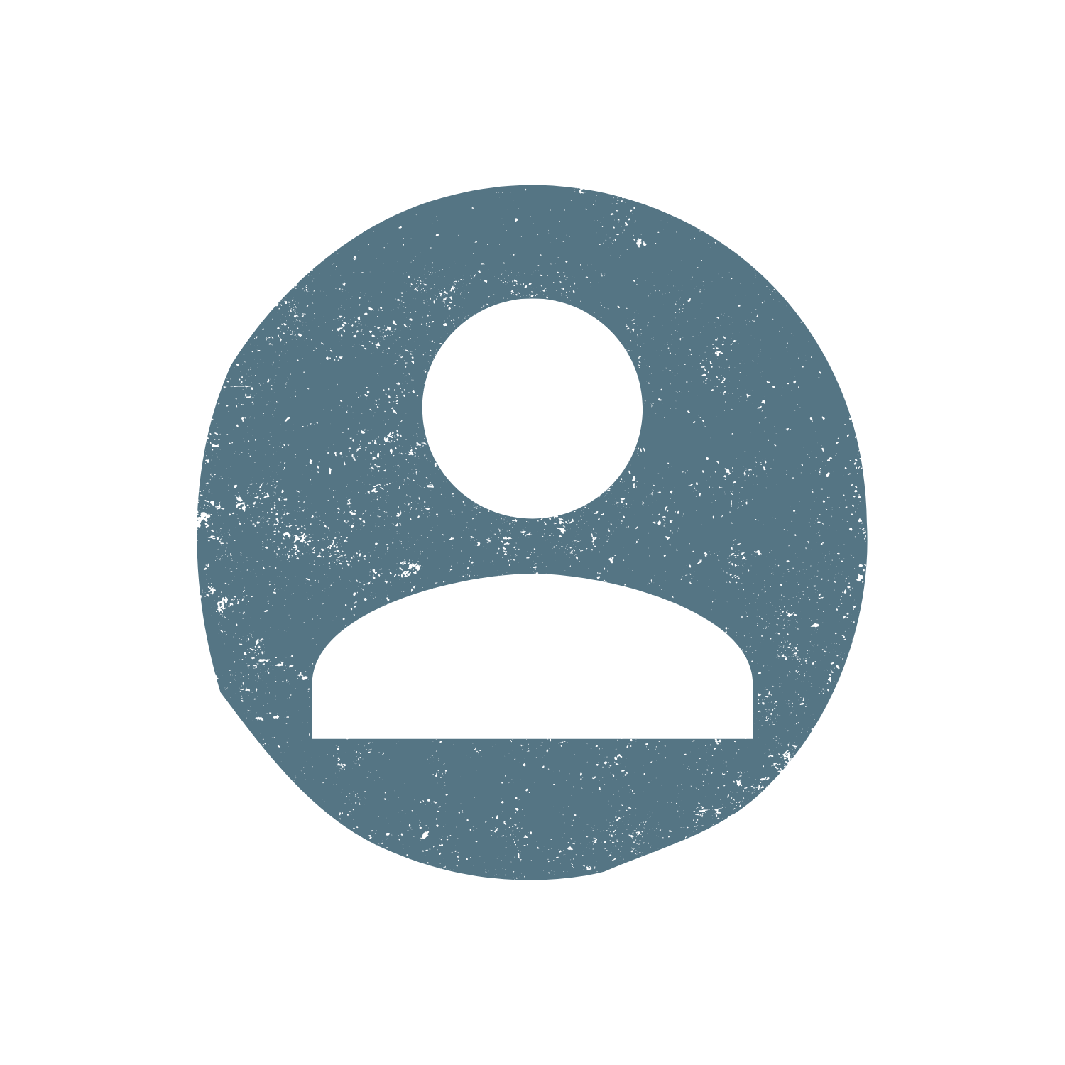 User profile icon with a white silhouette of a person on a dark blue circular background.