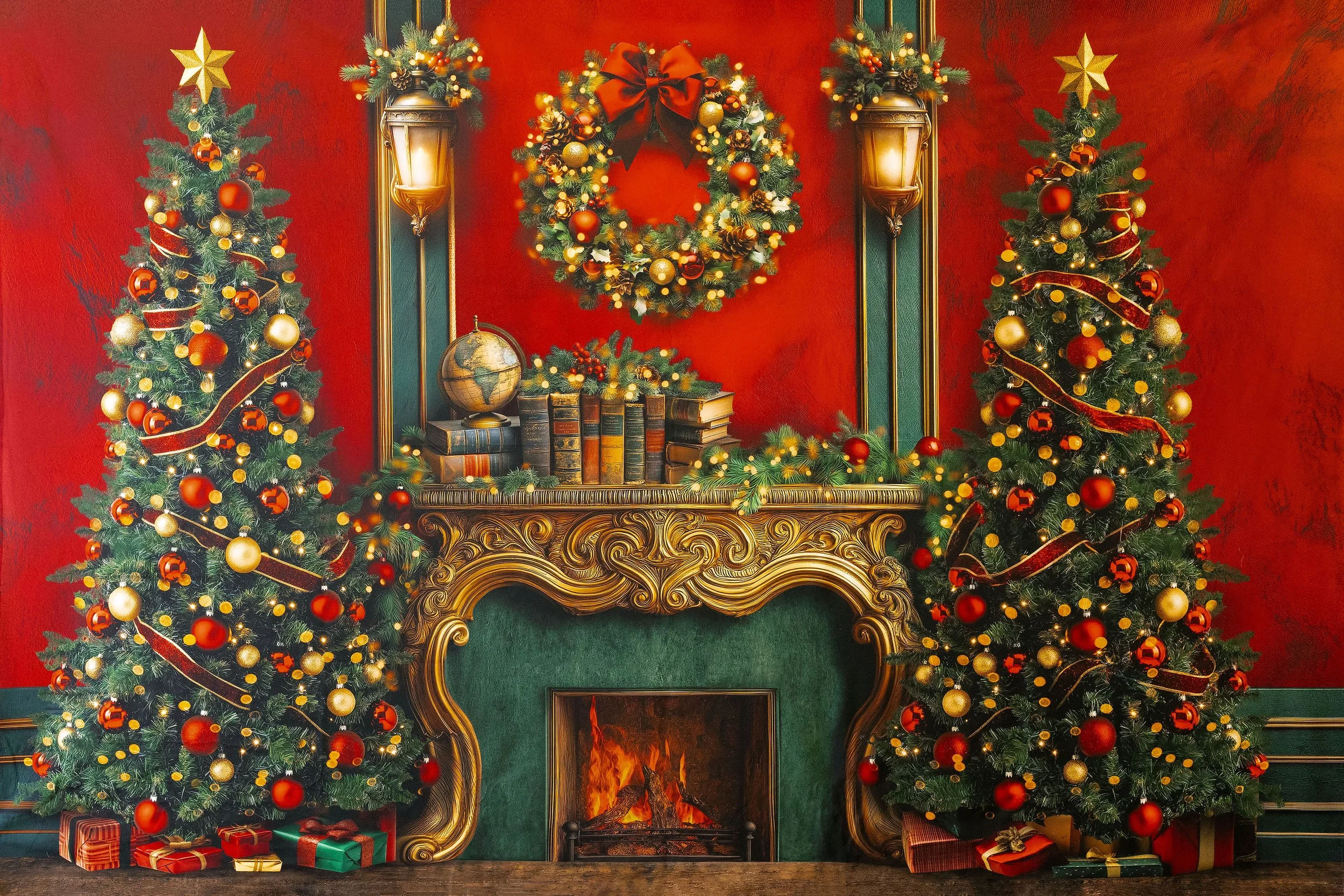 Crimson + Evergreen 8ft x 12ft